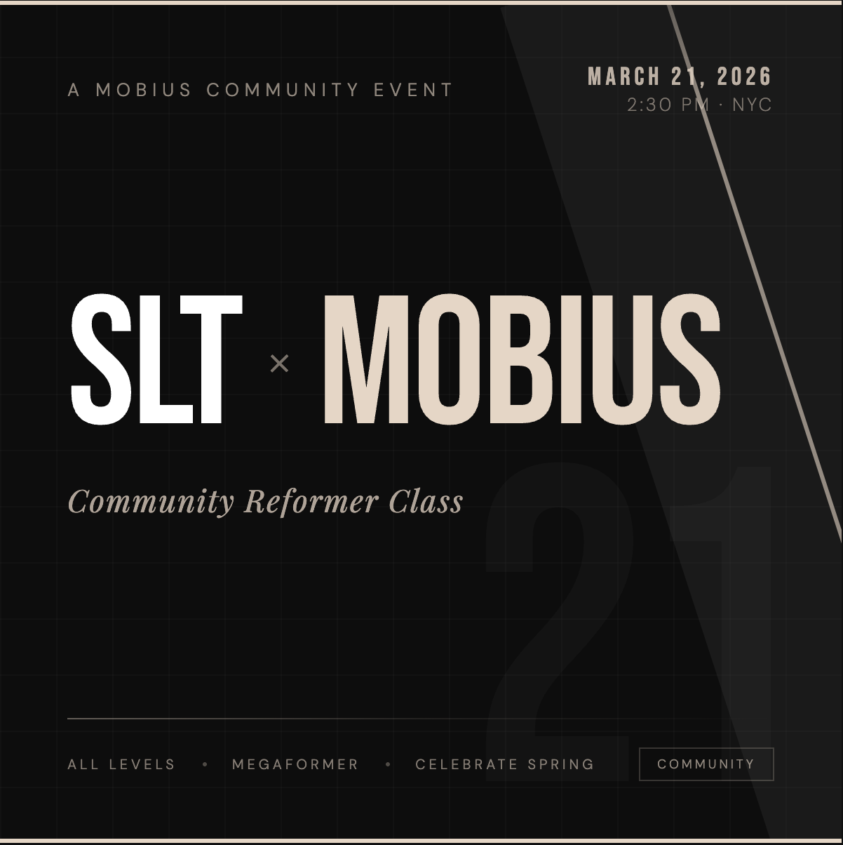 Reformer Pilates - SLT x Mobius