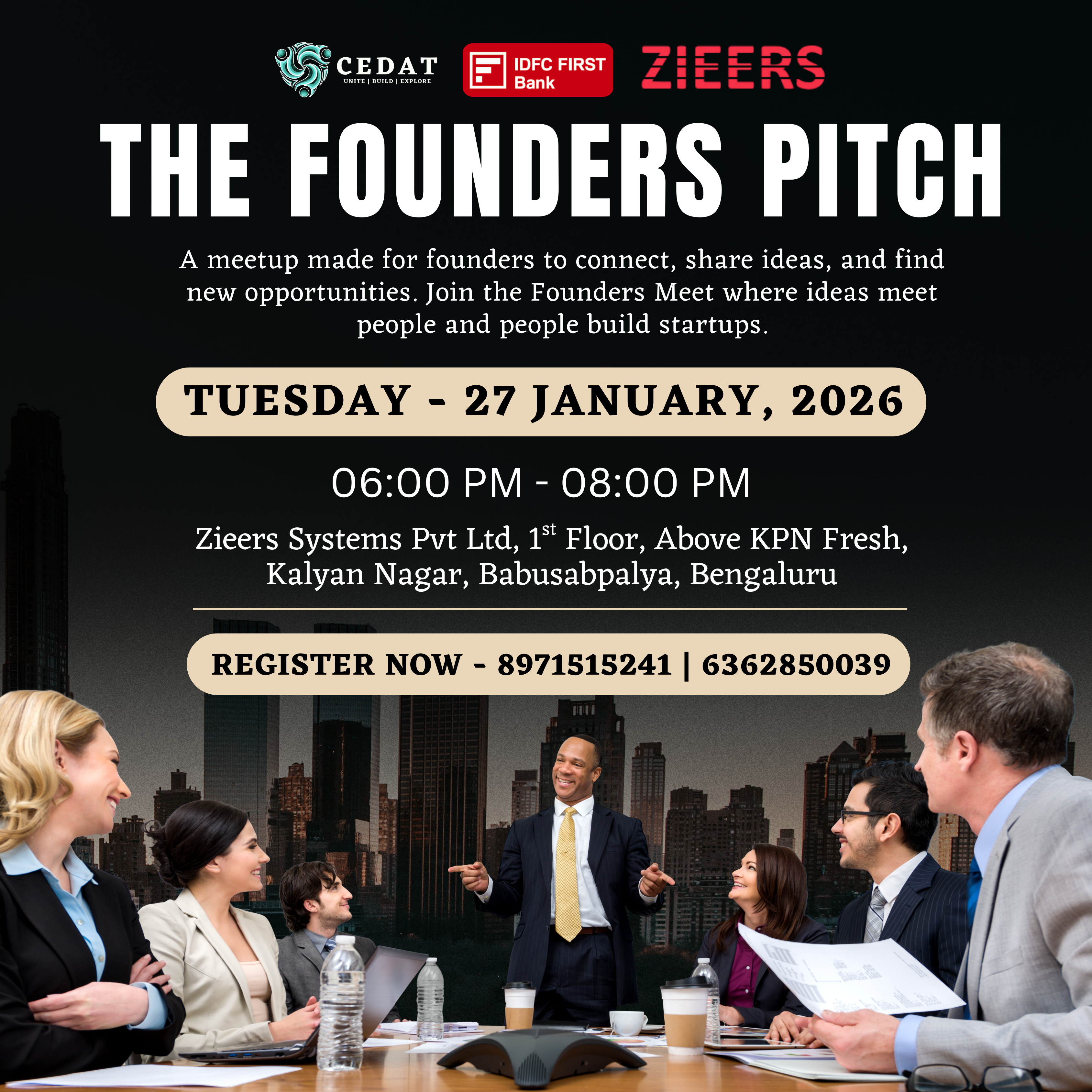 The Founders Pitch by CEDAT