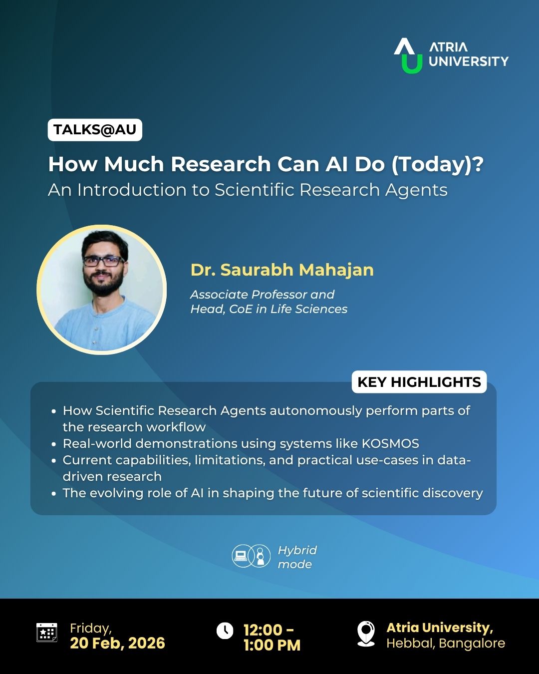 Talks@AU | How Much Research Can AI Do?