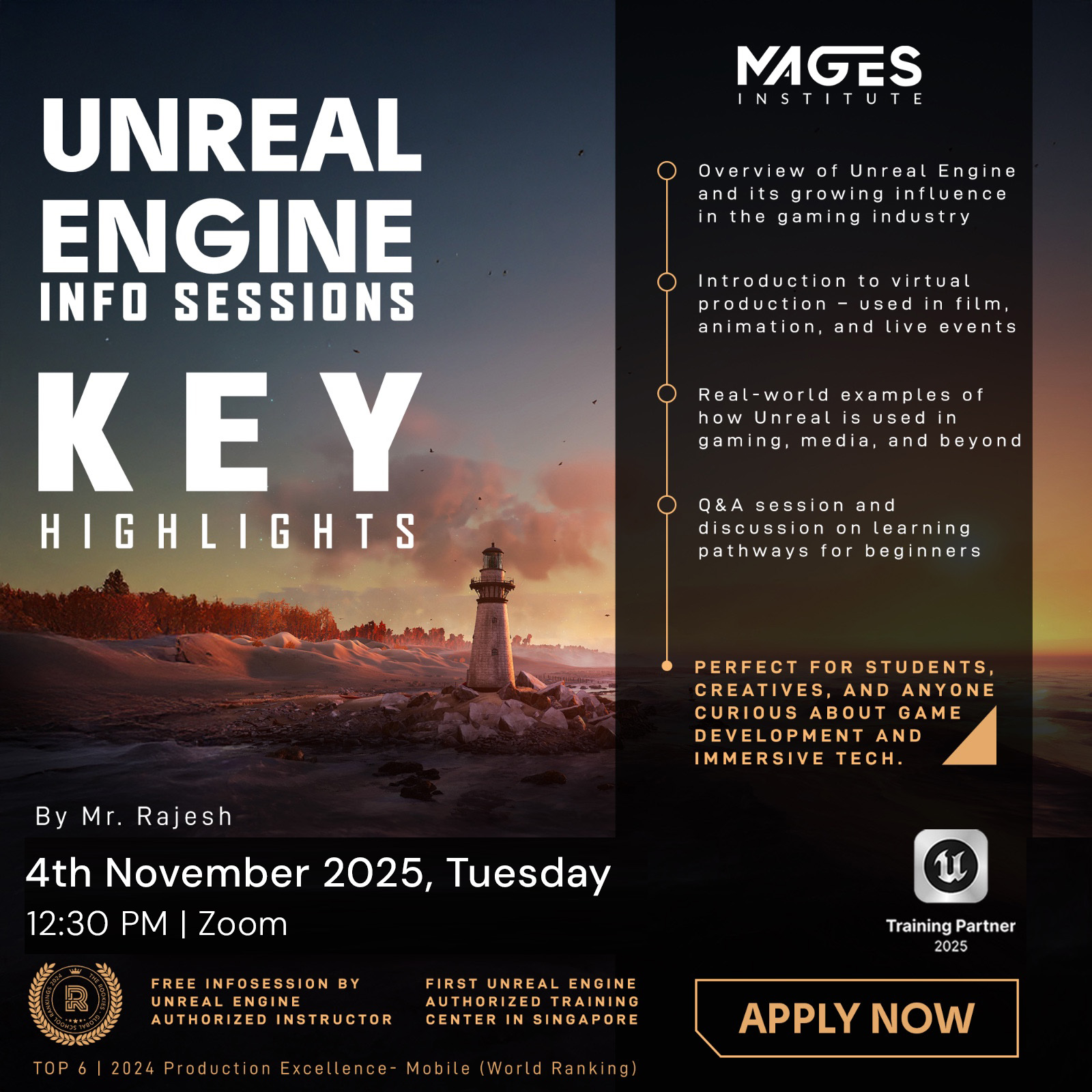 MAGES Institute | Free Unreal Engine 5 Info Session