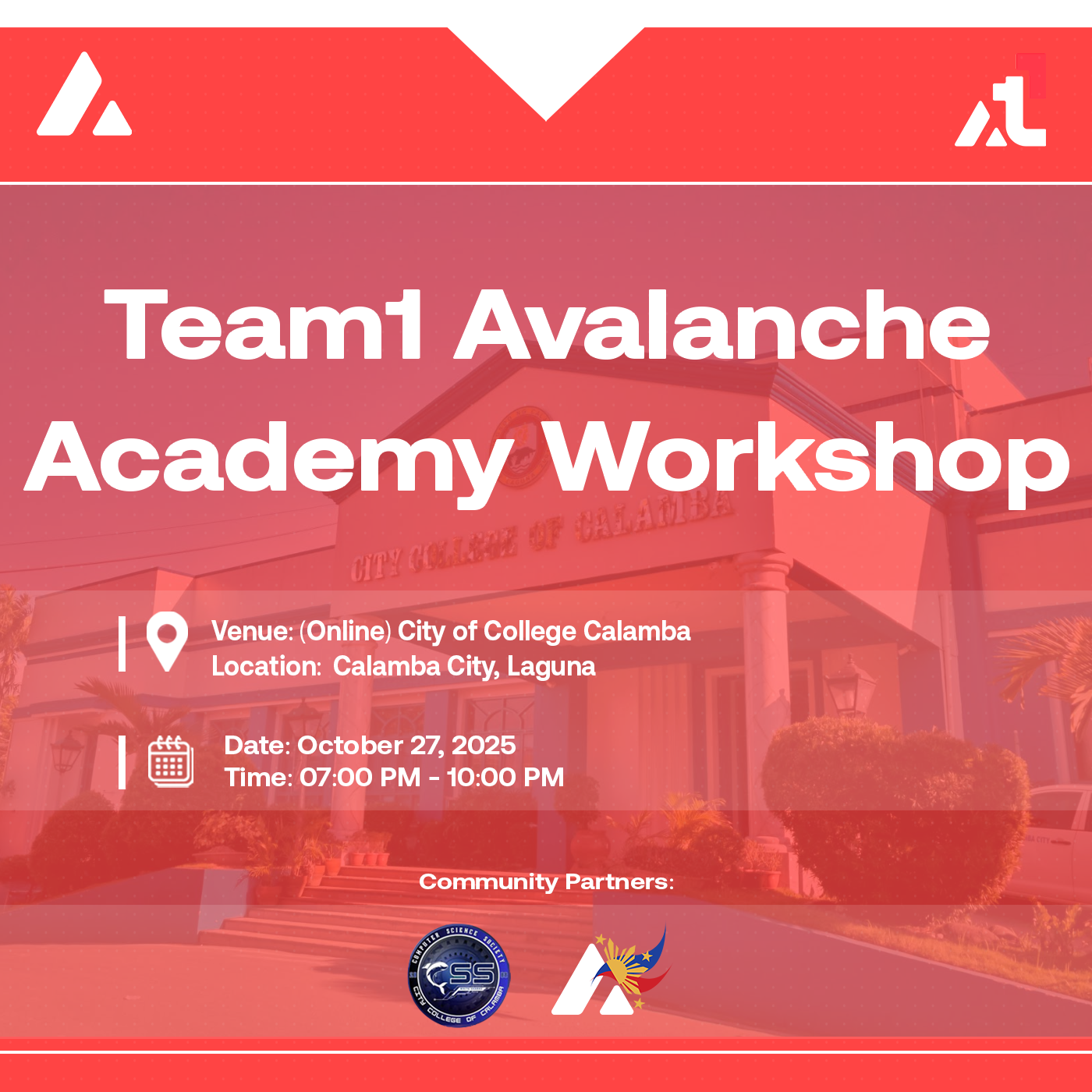 Team1 Avalanche Academy Workshop @ City College Calamba