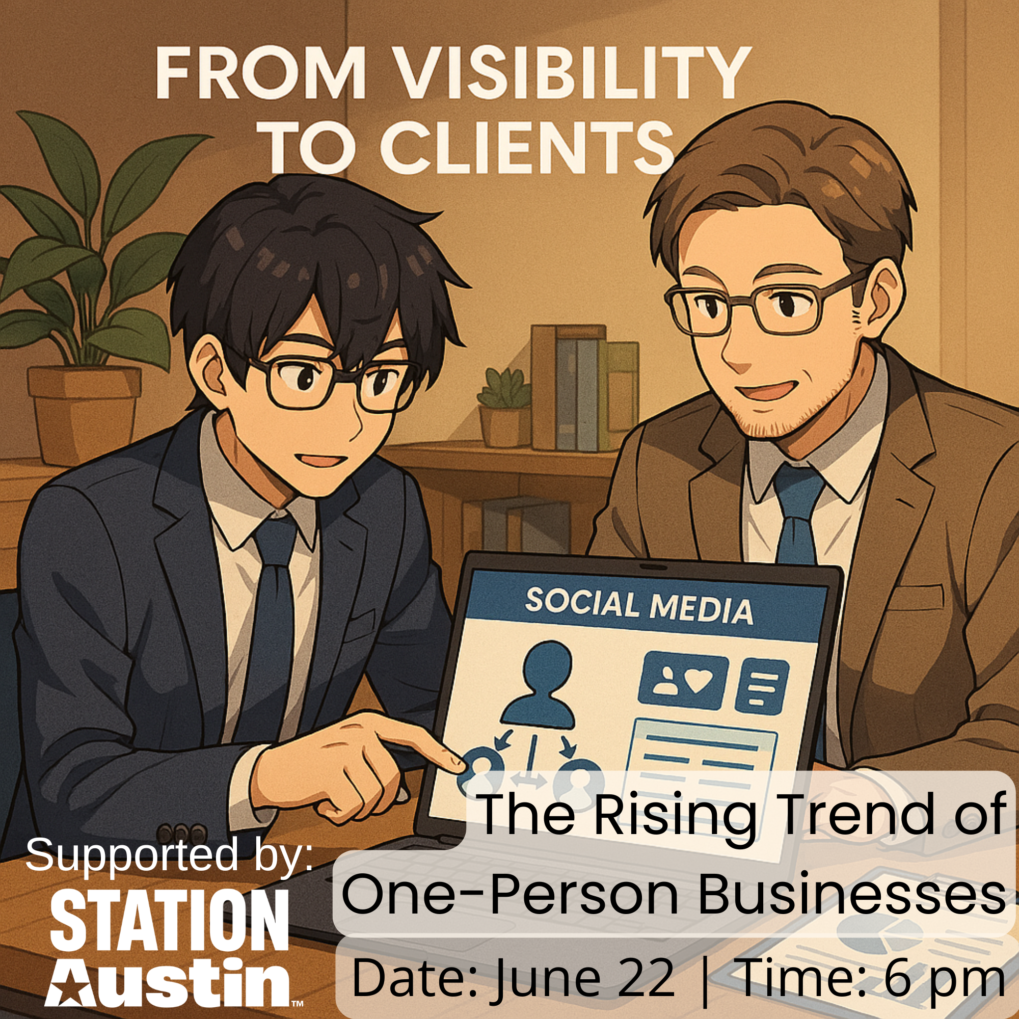 Cover art for #🚀 From Visibility to Clients — Convert Followers into Long‑Term Clients with AI & Authenticity 💬 — Austin, TX