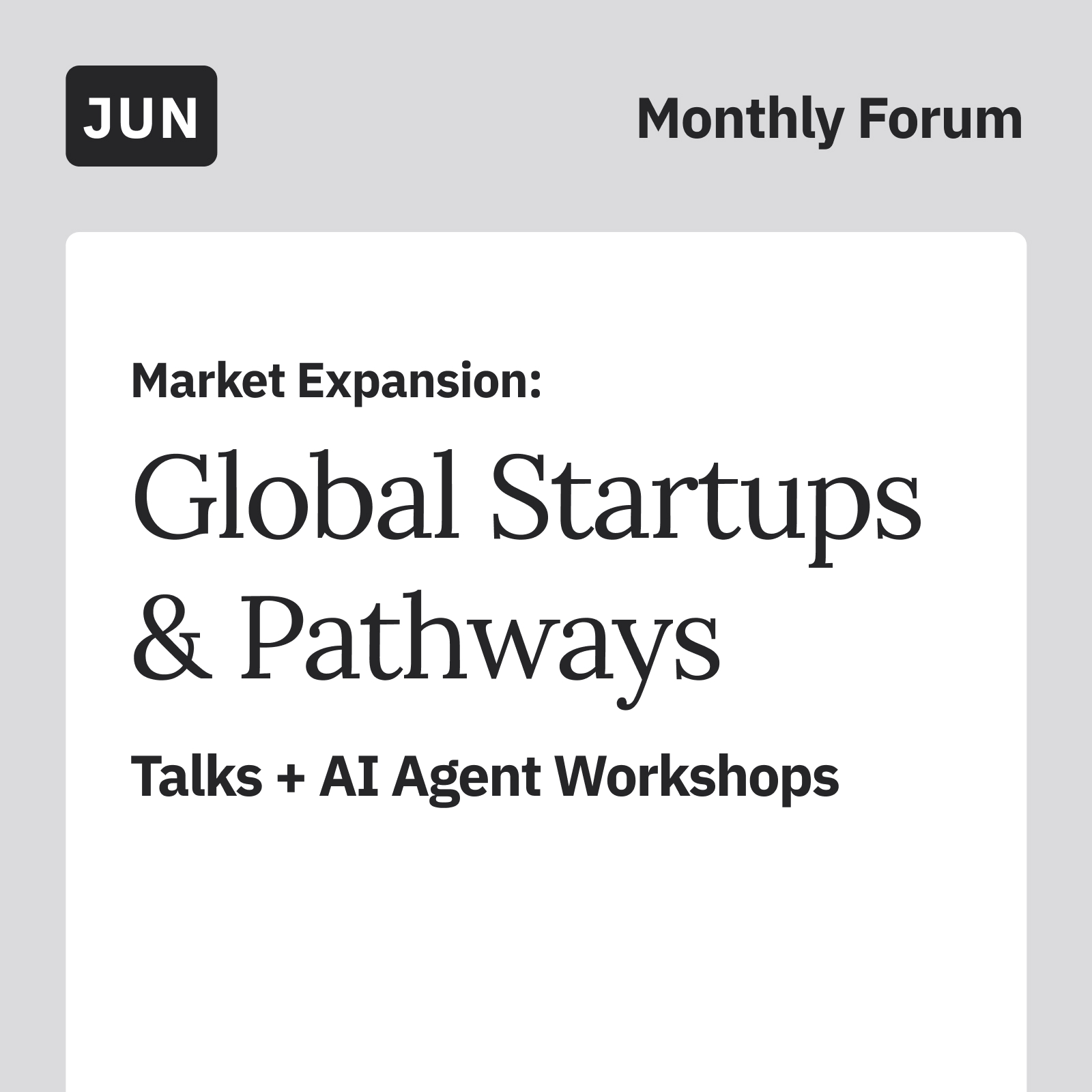 Market Expansion: Global Startups & Pathways
