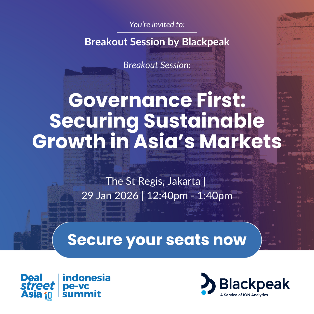 Blackpeak Luncheon Session - Governance First: Securing Sustainable Growth in Asia’s Markets