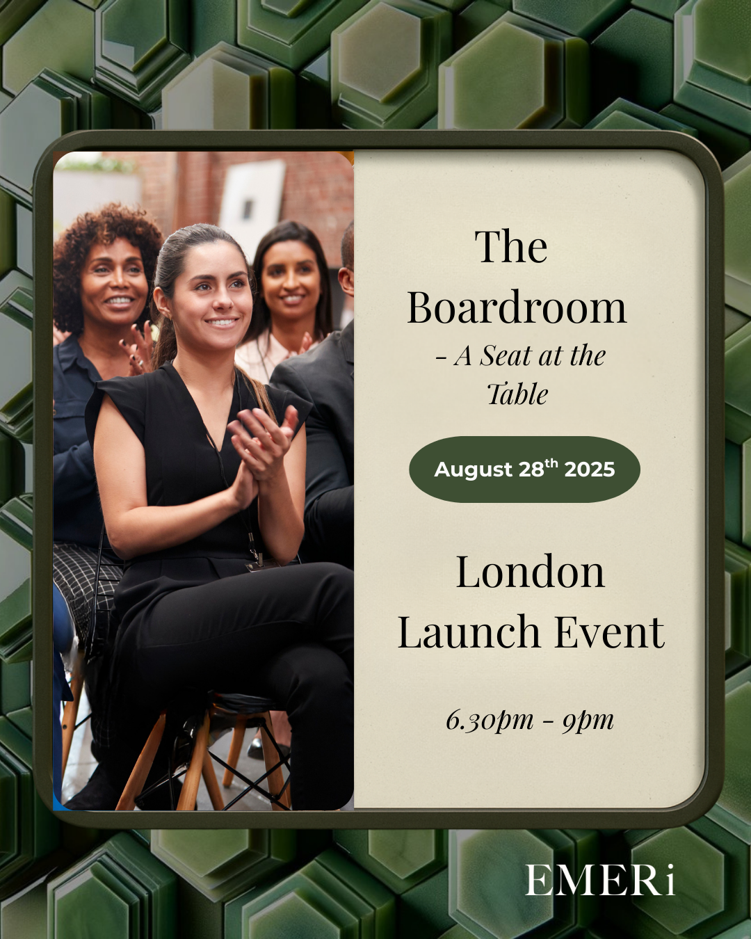 EMERi - The Boardroom: A Seat at the Table – London Launch