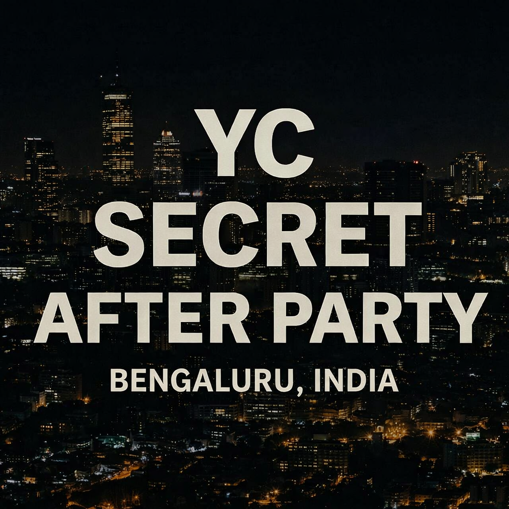 Y Combinator in Bengaluru: Secret (AI)fter Party
