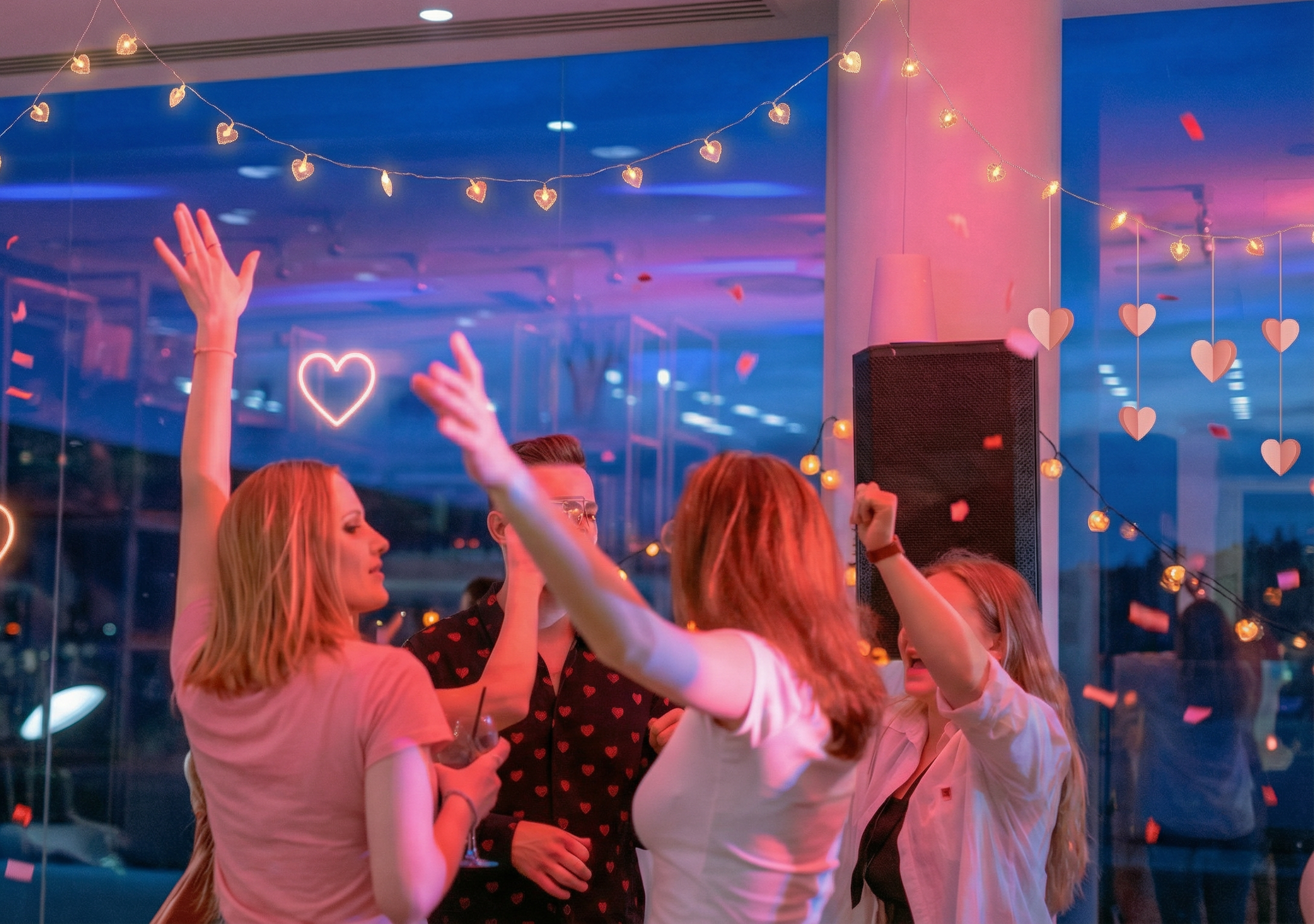 Rooftop Valentine's Day Party