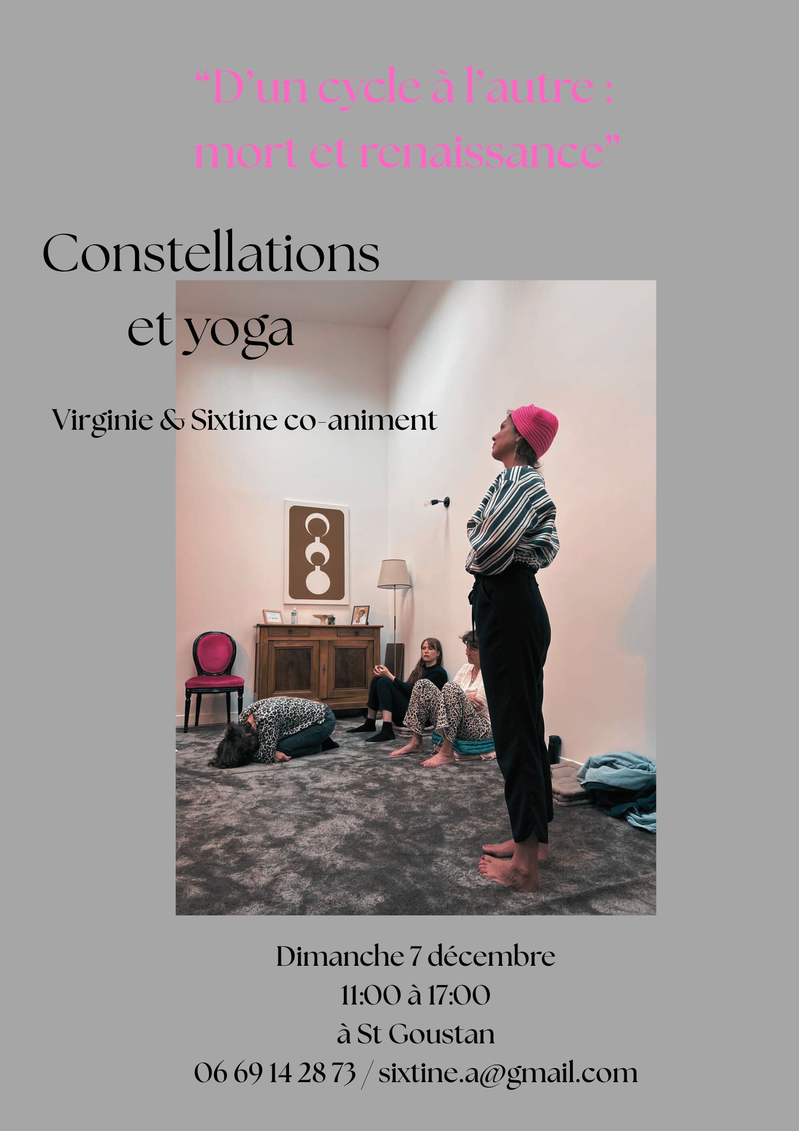 Constellations & Yoga, Dun cycle à lautre : faire la place - Sixtine & Virginie
