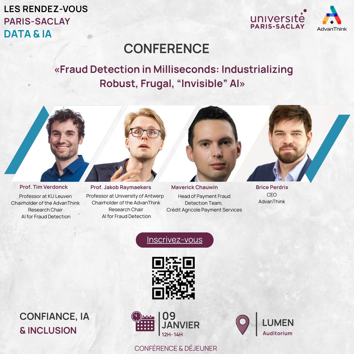 Les Rendez-Vous Paris Saclay  -          Table ronde sur un cas d’usage concret : l’IA au service de la détection des fraude en temps réel