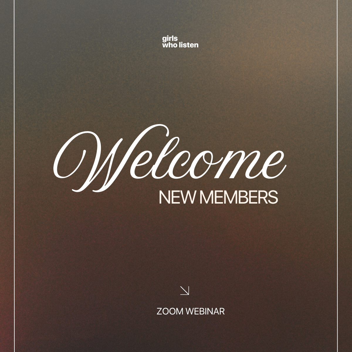 Welcome New Members!