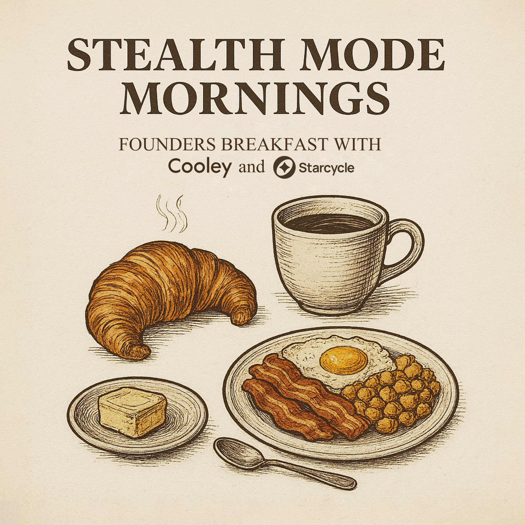 Cover art for #Stealth Mode Mornings: Founders Breakfast with Cooley and Starcycle — New York, New York