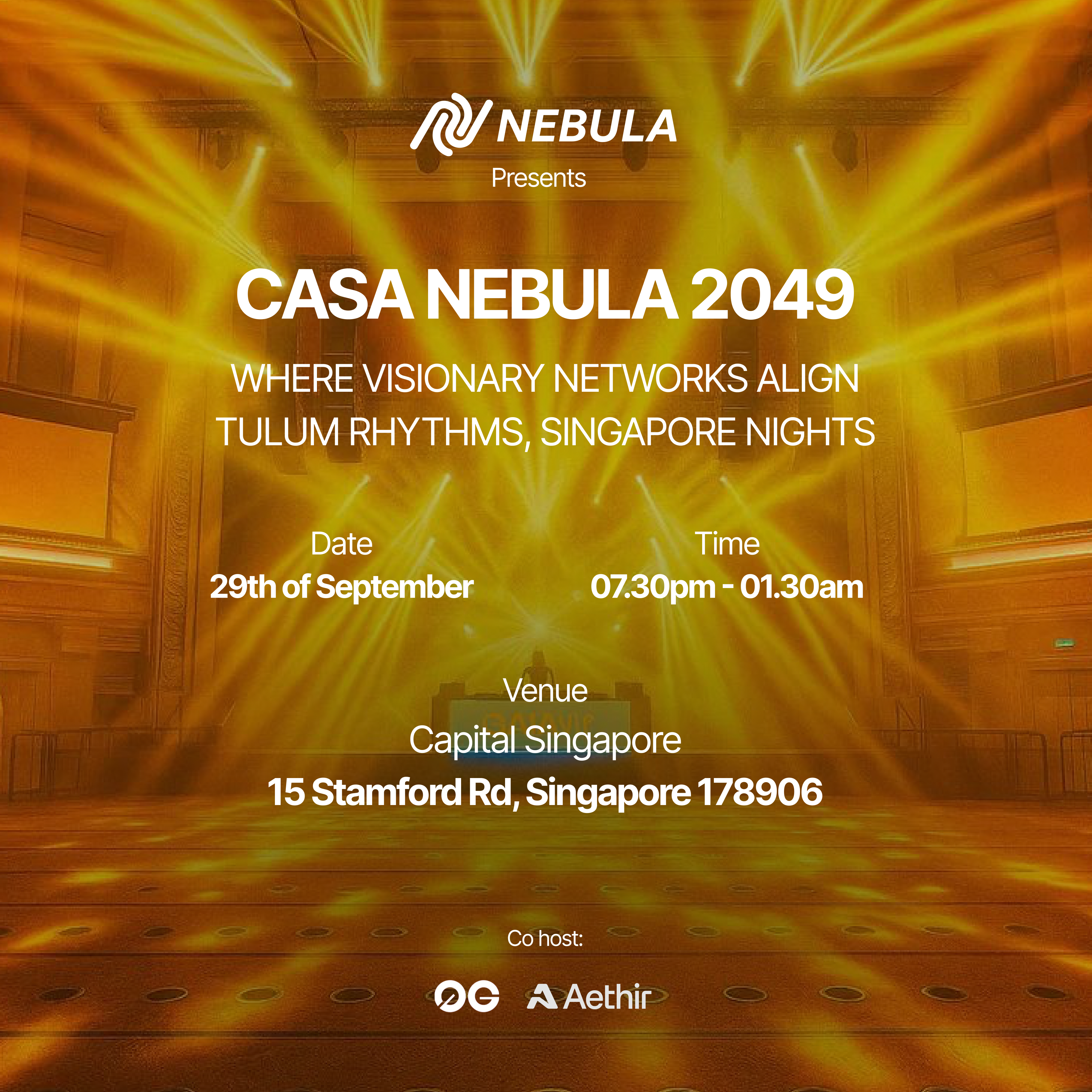 Crypto Nomads | CASA NEBULA 2049 - SINGAPORE PRIVATE EDITION