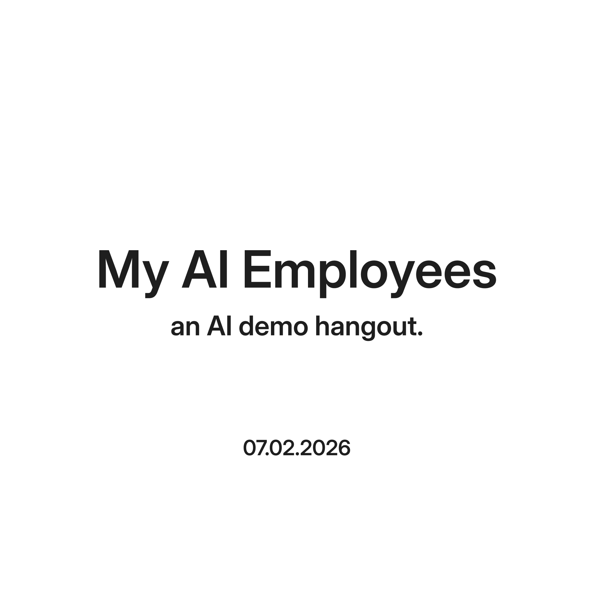 My AI Employees