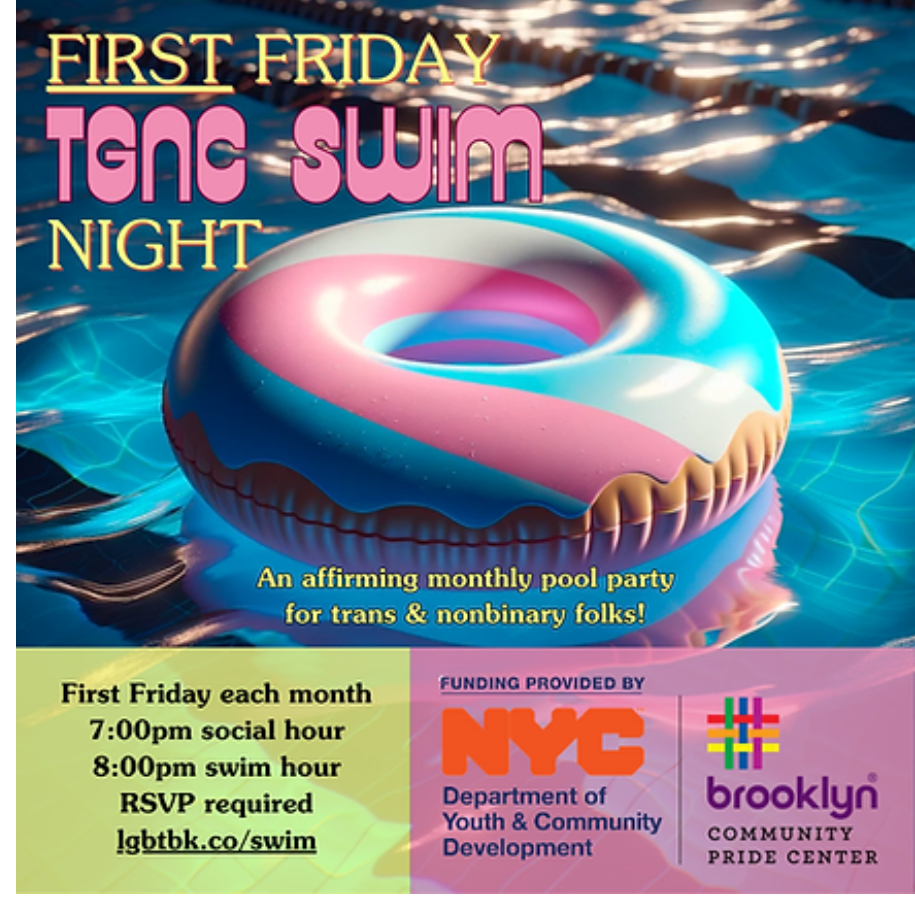 Cover art for #June TGNC Swim Night — Brooklyn Community Pride Center Crown Heights