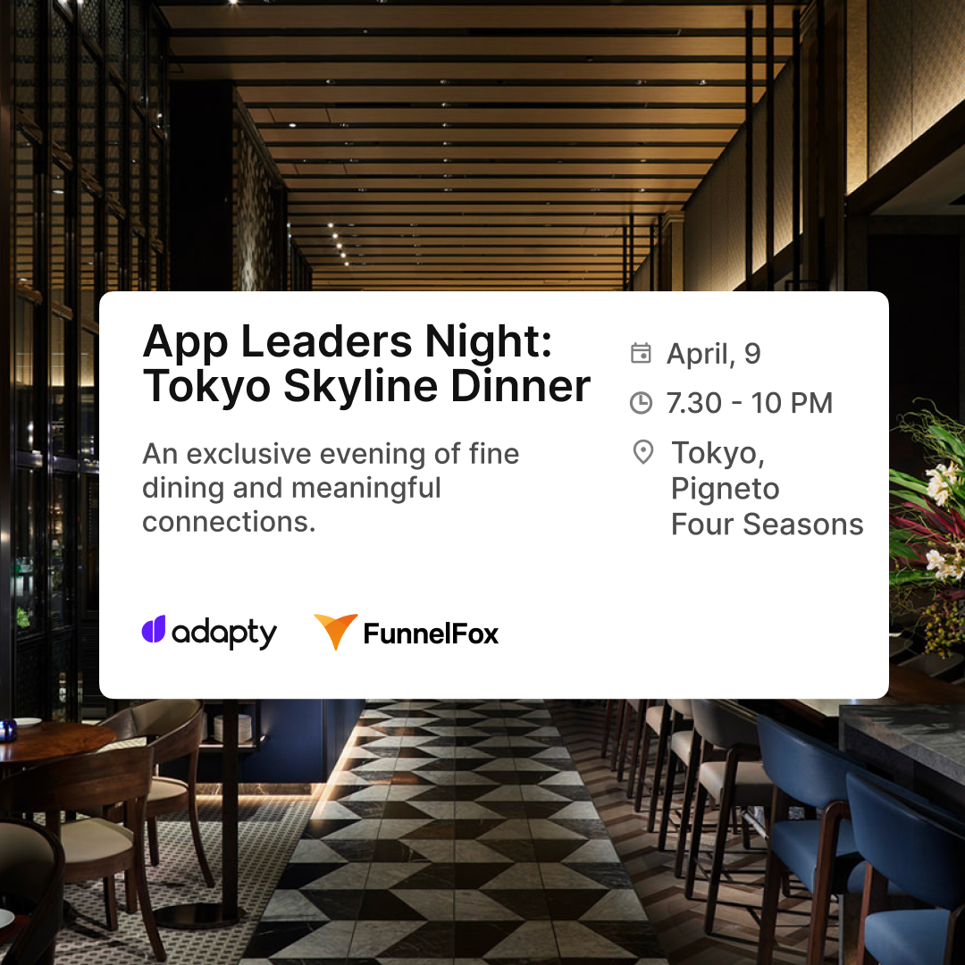 App Leaders Night: Tokyo Skyline Dinner