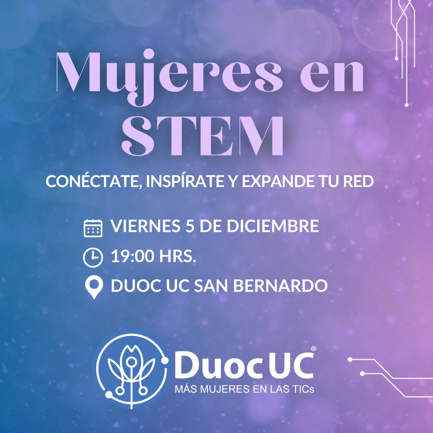 Charla STEM: Mujeres que Inspiran 💜