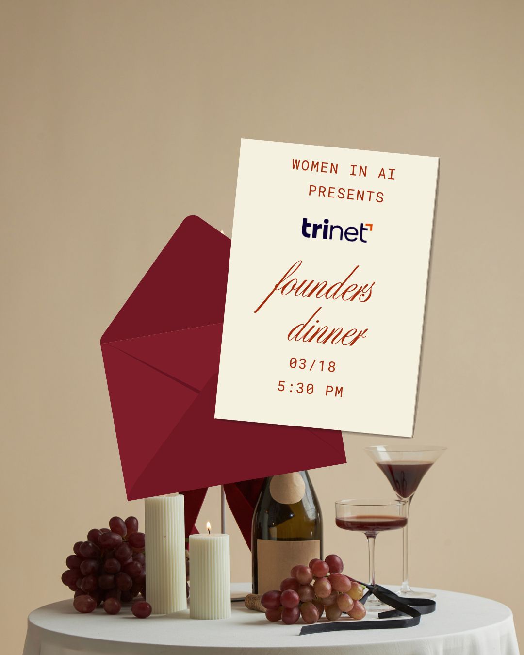 Founders & Operators Dinner | Hosted by Women in AI x TriNet