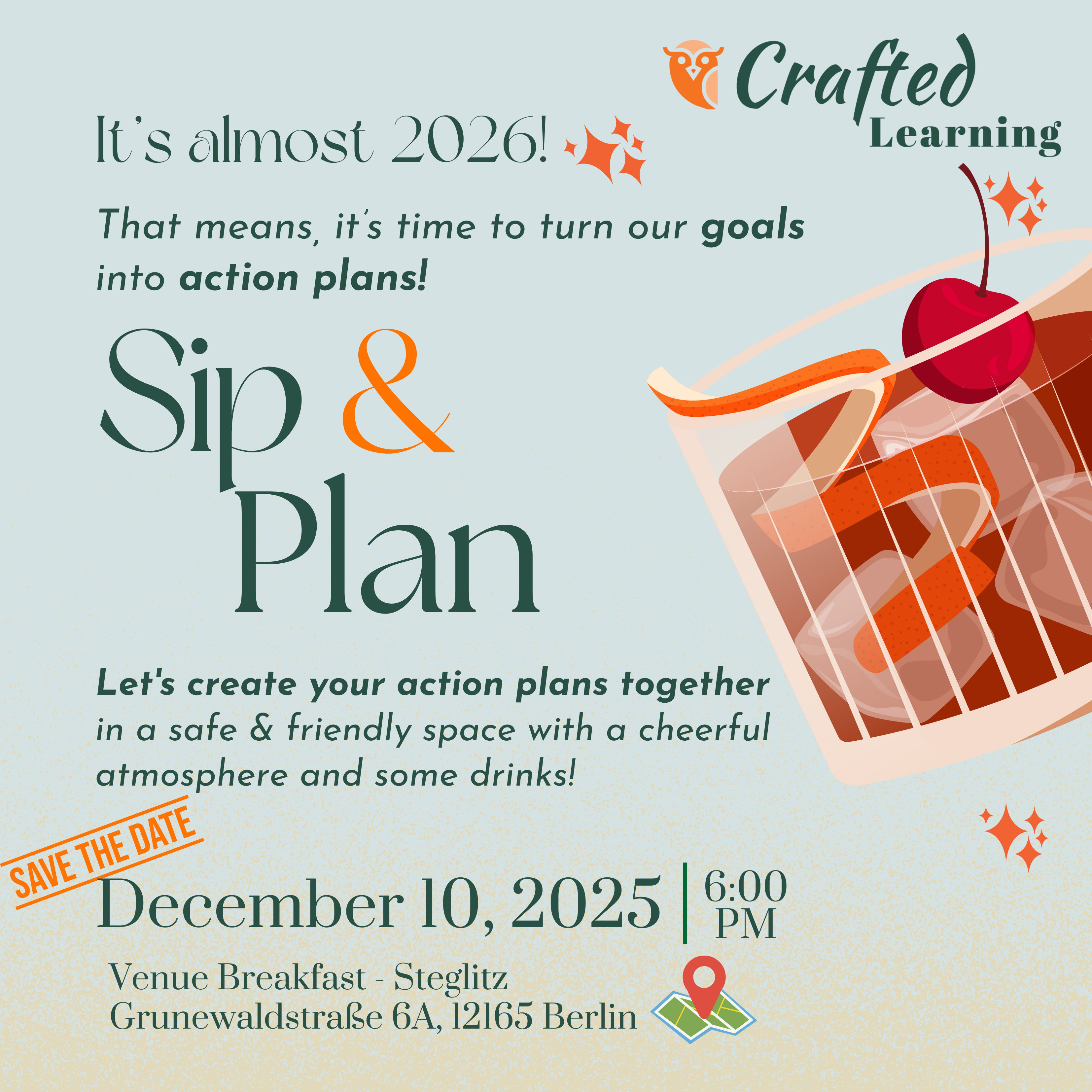 Sip & Plan: Turning goals into action plans