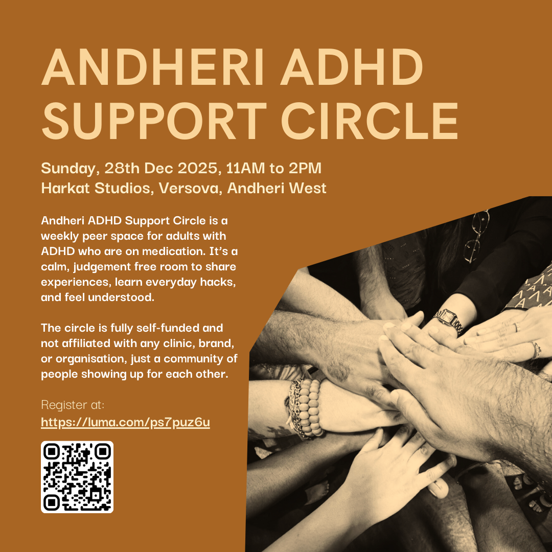 ADHD Support Circle - Andheri Chapter - Dec 28th Ft. Dr. Nishi Vishwanathan