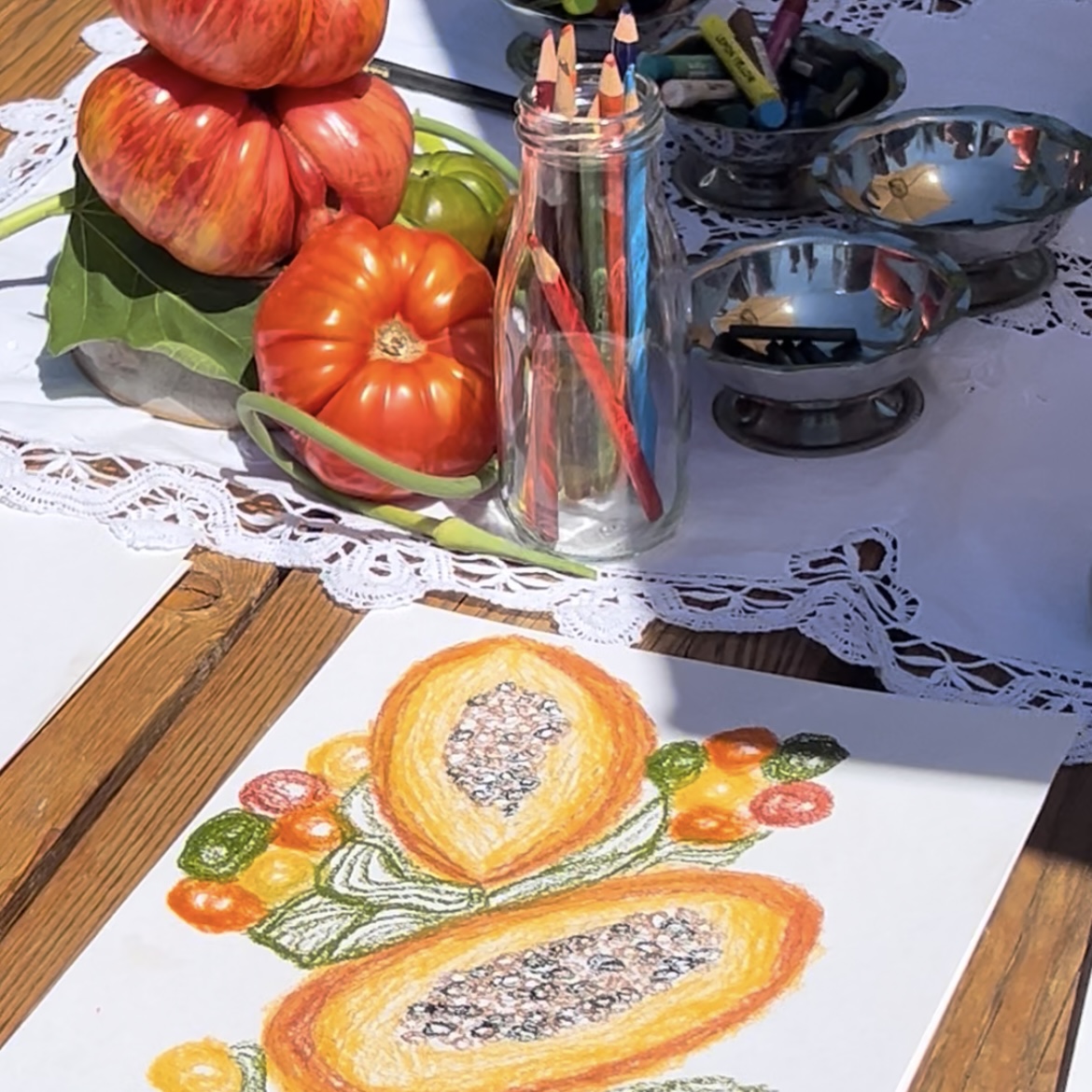 Drawing Club: Funky Still Life, Pastels
