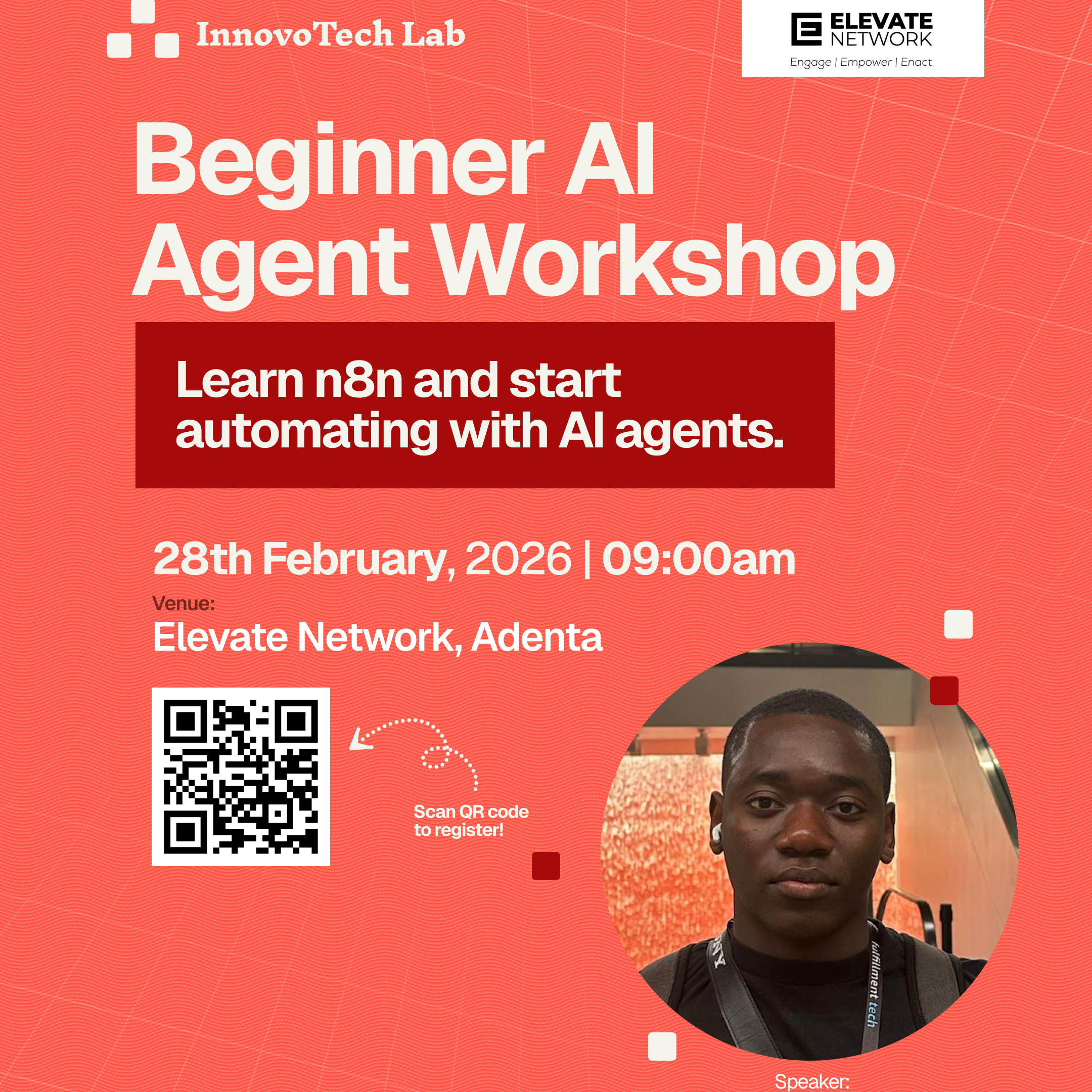 Beginner AI Agent Workshop: Learn n8n and start automating with AI agents.
