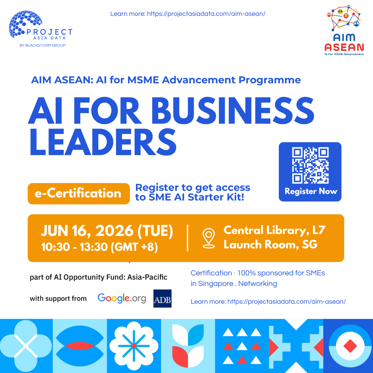 Cover art for #AI Training for Business Leaders – AIM ASEAN Certification — National Library / Lee Kong Chian Reference Library