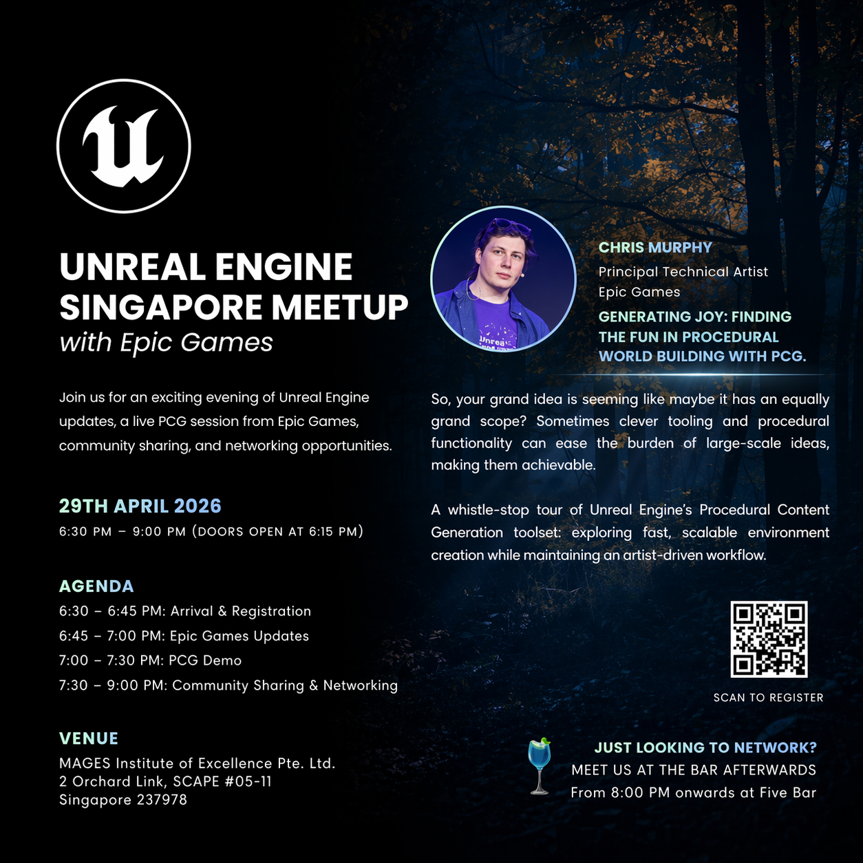 Unreal Engine Singapore Meetup with Epic Games & PCG Demo