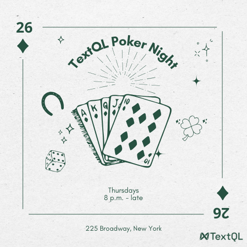 Cover art for #Poker Thursdays @ TextQL — New York, New York