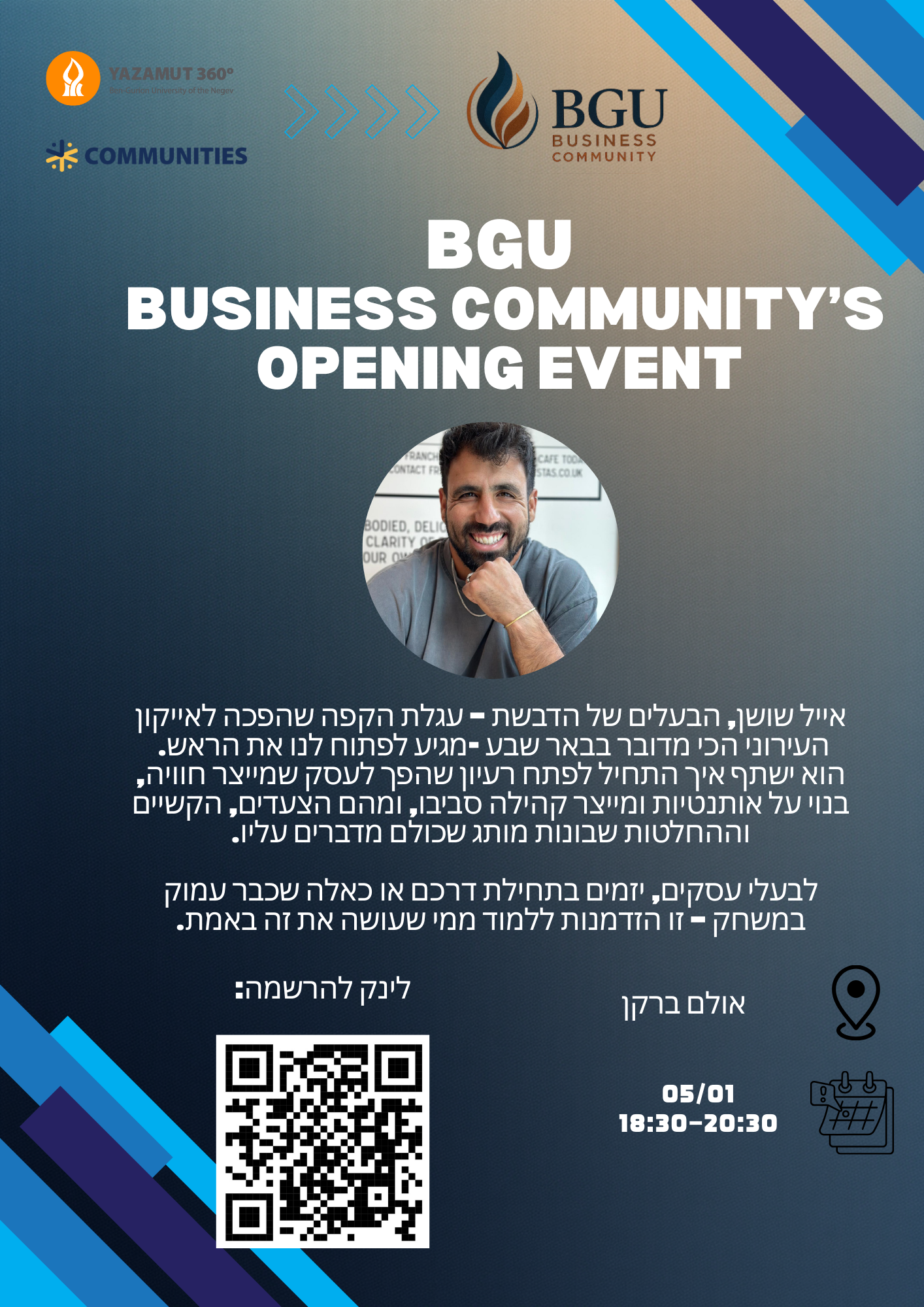 BGU Business Communitys opening event.