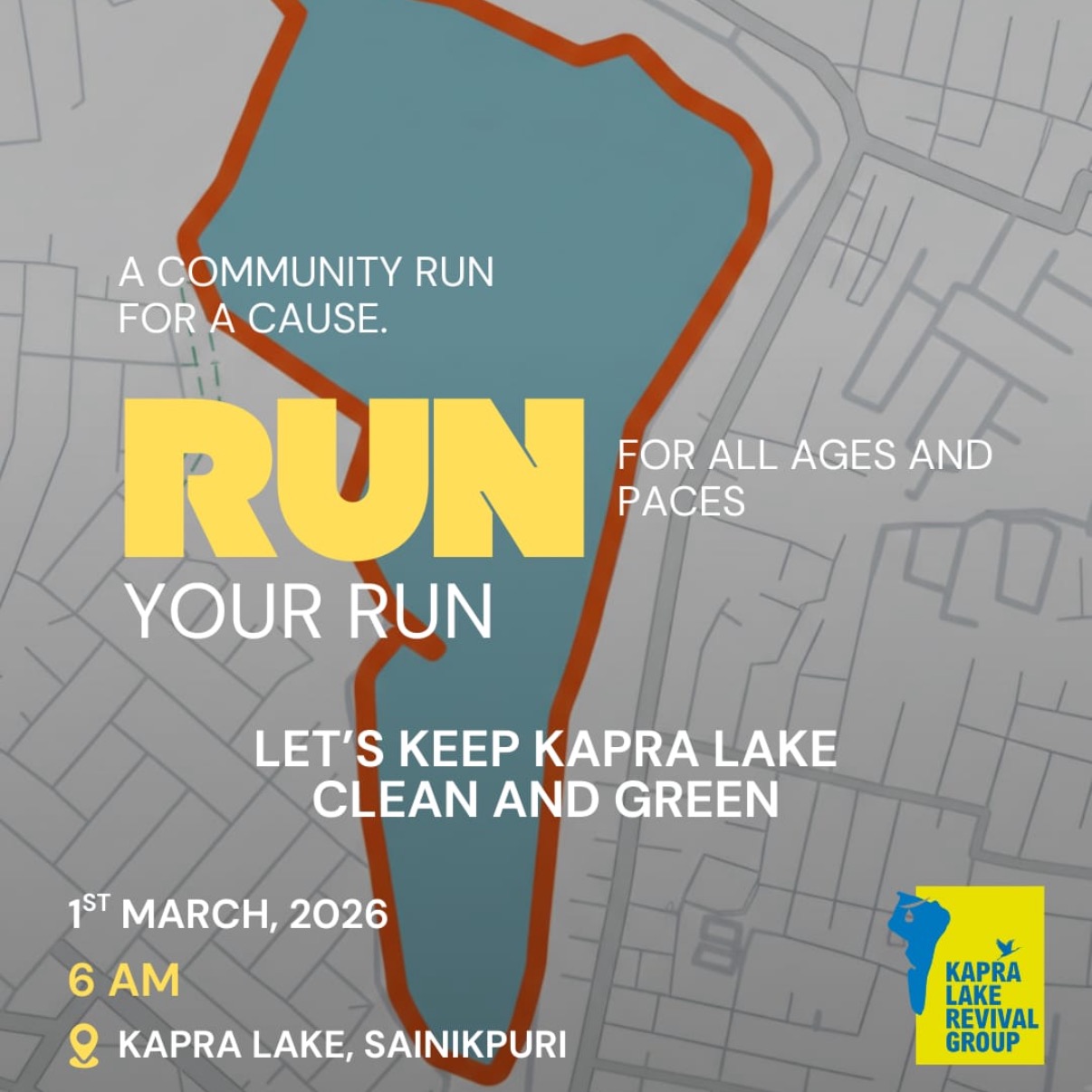 Run For A Cause (Kapra Lake )