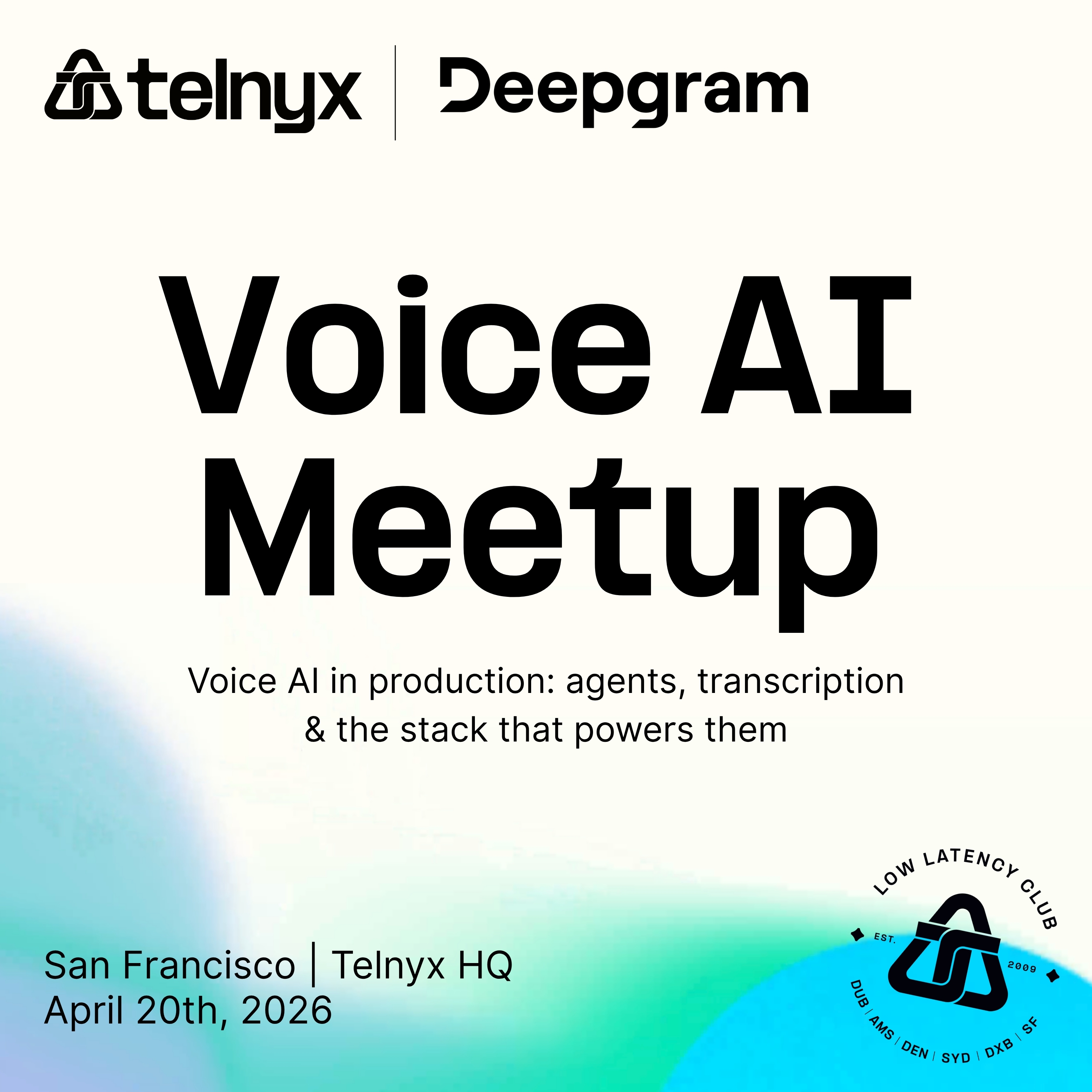 Low Latency Club Voice AI Meetup