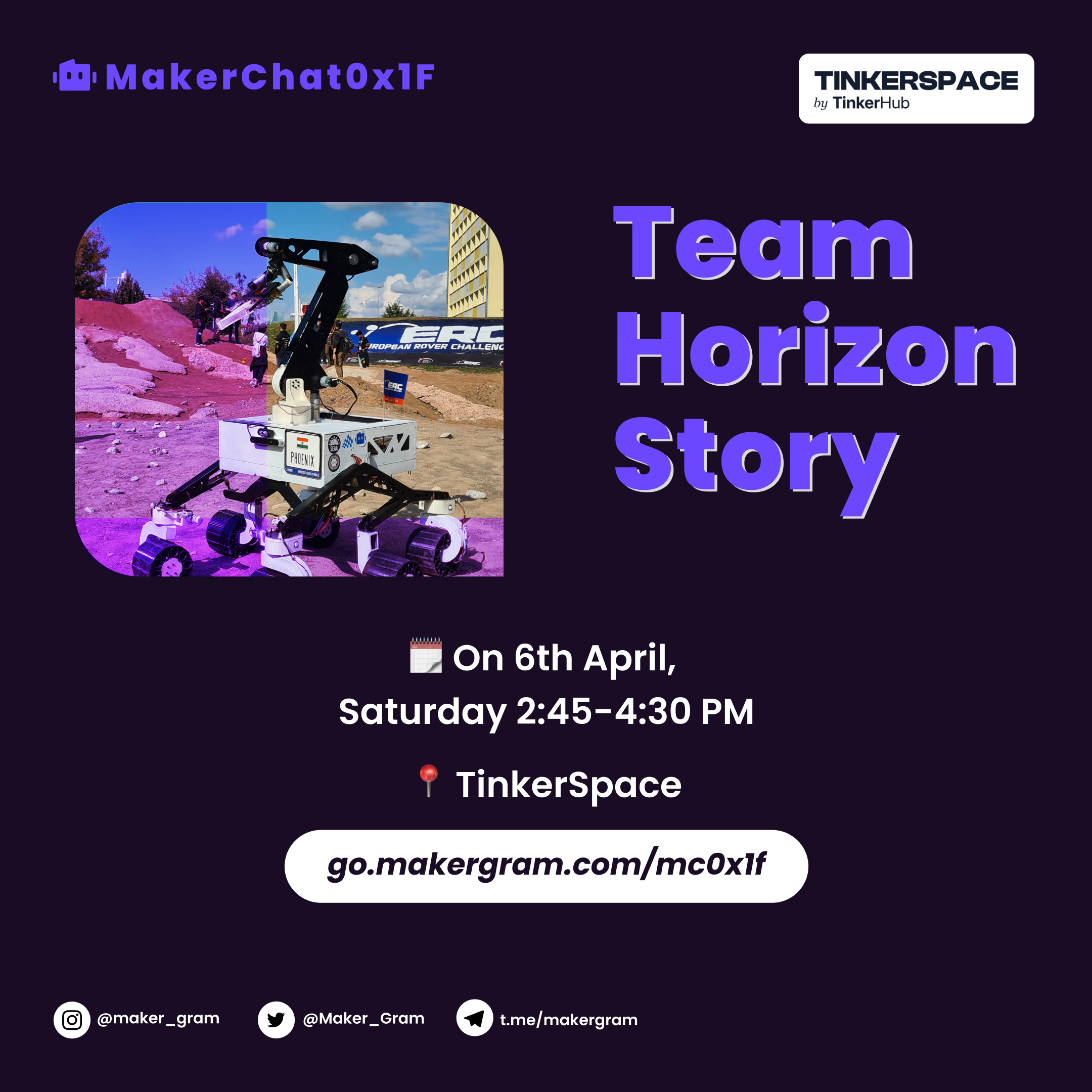 MakerChat0x1F: Experiences from the European Rover Challenge 2023