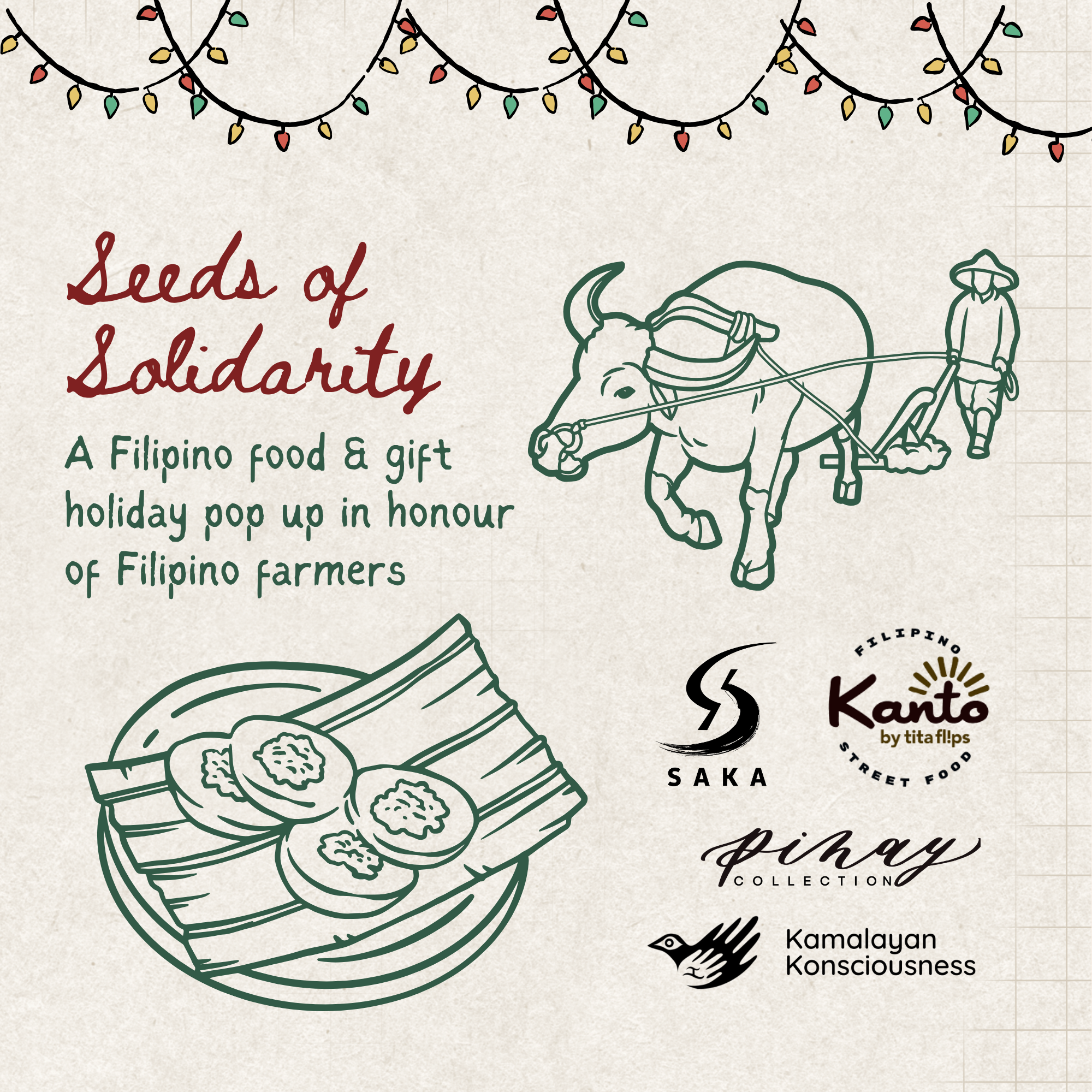 Seeds Of Solidarity: A Filipino Holiday Pop-up in honour of Filipino Farmers