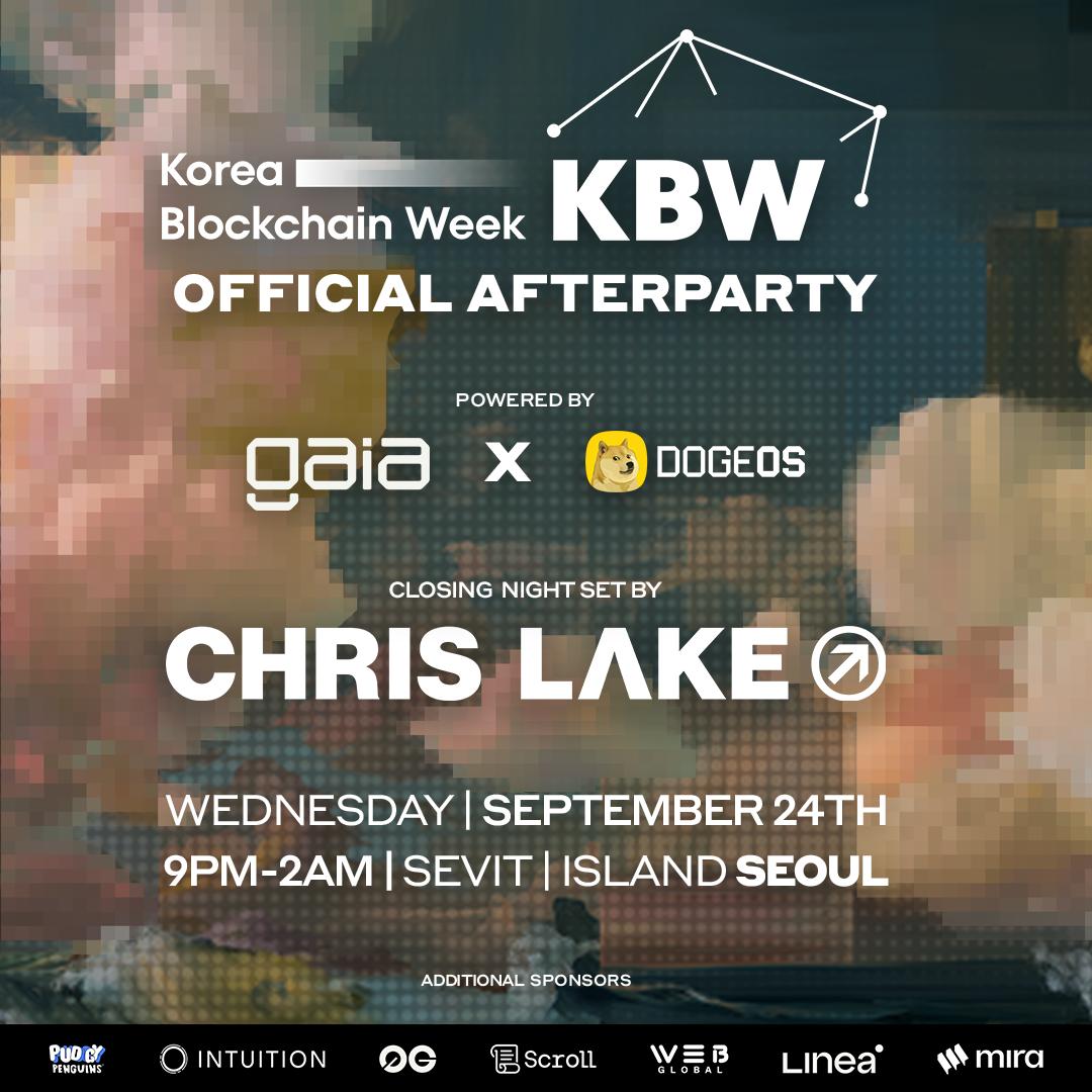 Crypto Nomads | KBW 2025 Official Afterparty | Closing Night with Chris  Lake | Powered by Gaia x DogeOS