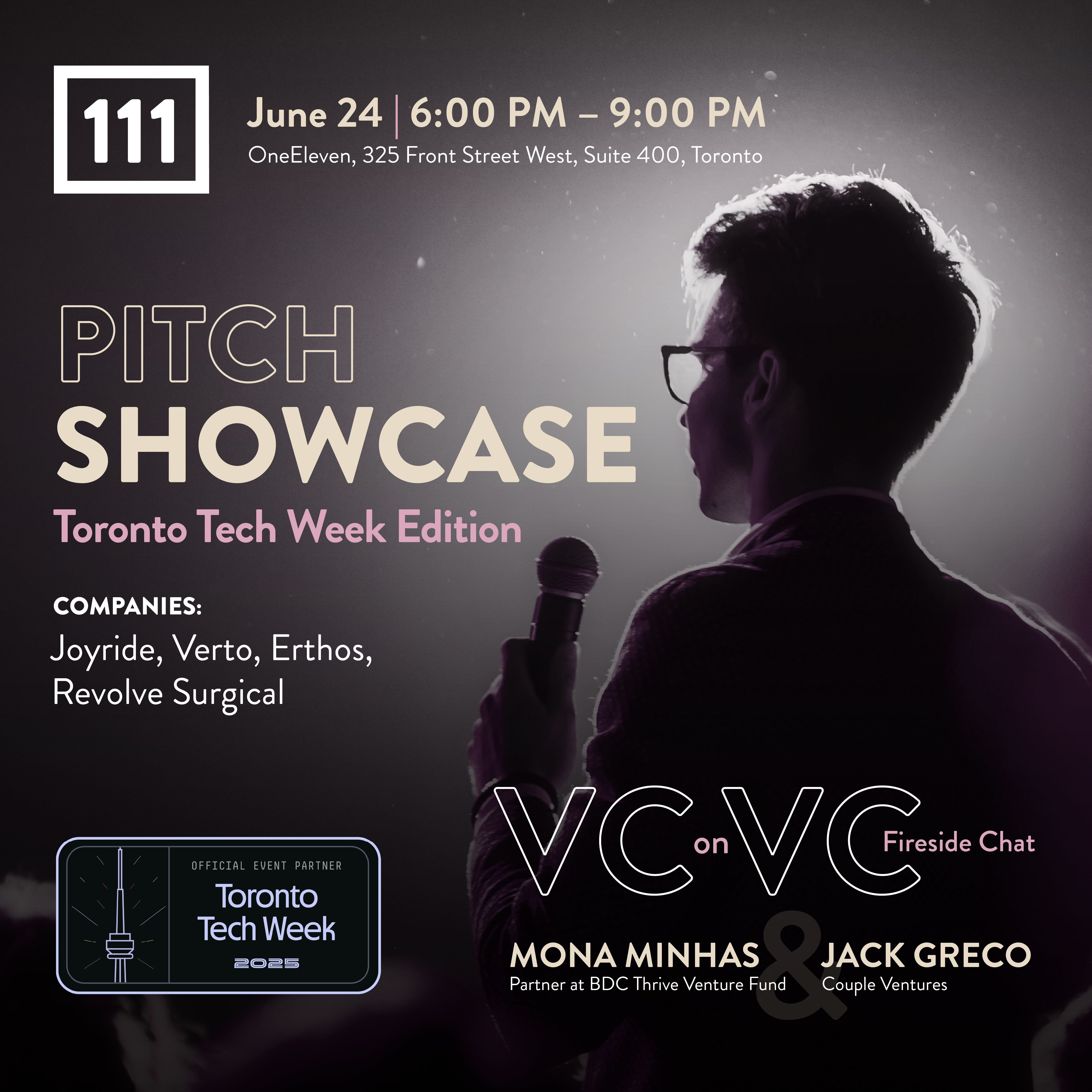 111 Pitch Showcase: Toronto Tech Week Edition