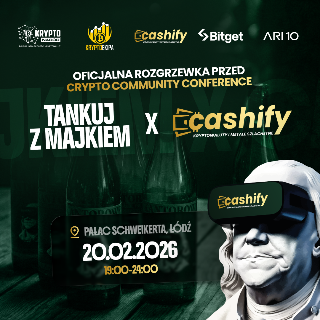 Oficjalna rozgrzewka przed Crypto Community Conference - Tankuj z Majkiem x Cashify x Bitget x ARI10 #2