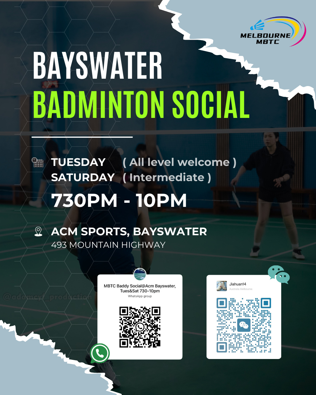 MBTC Saturday ACM Bayswater Social