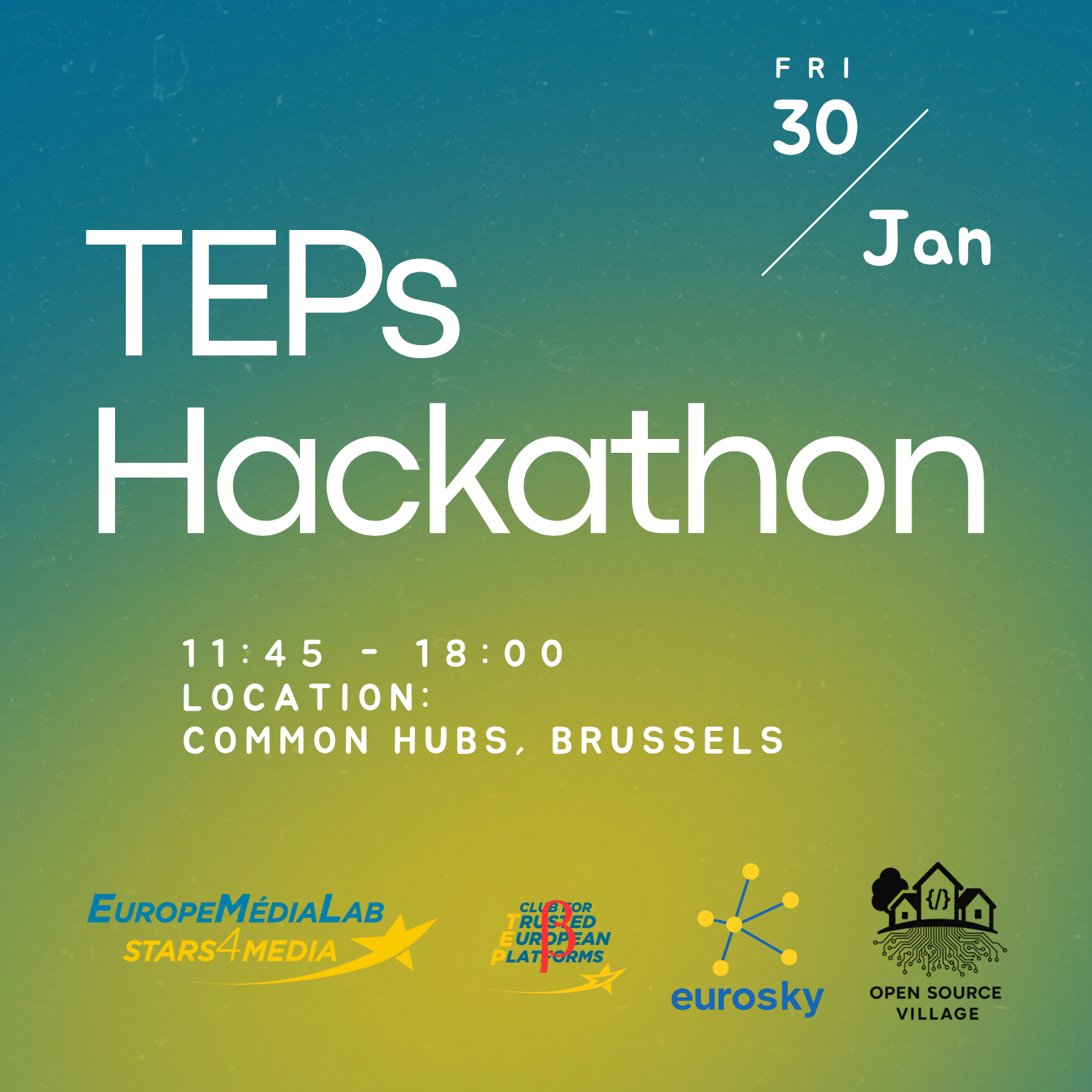 Hackathon on Decentralised Media - TEP (Trusted European Platforms) Bluesky, Nostr
