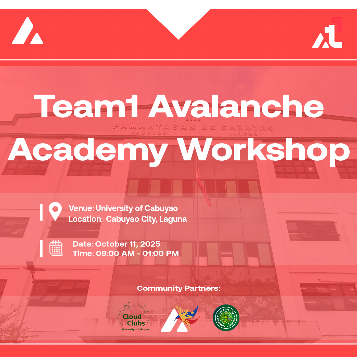 Team1 Avalanche & AWS Workshop @ University of Cabuyao