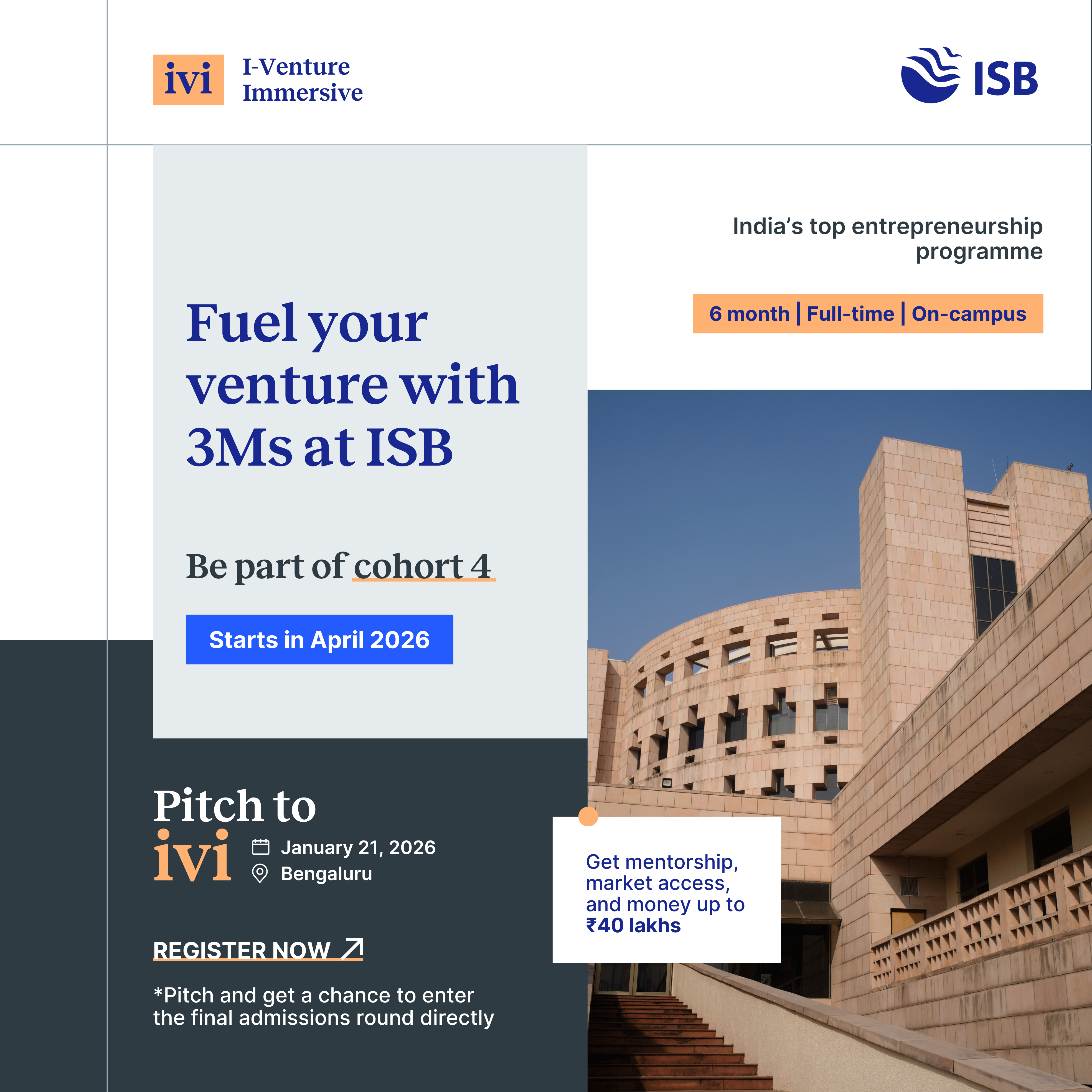Pitch to ivi | Bangalore edition | Jan 21, 2026, | 10:00 AM - 3:00 PM
