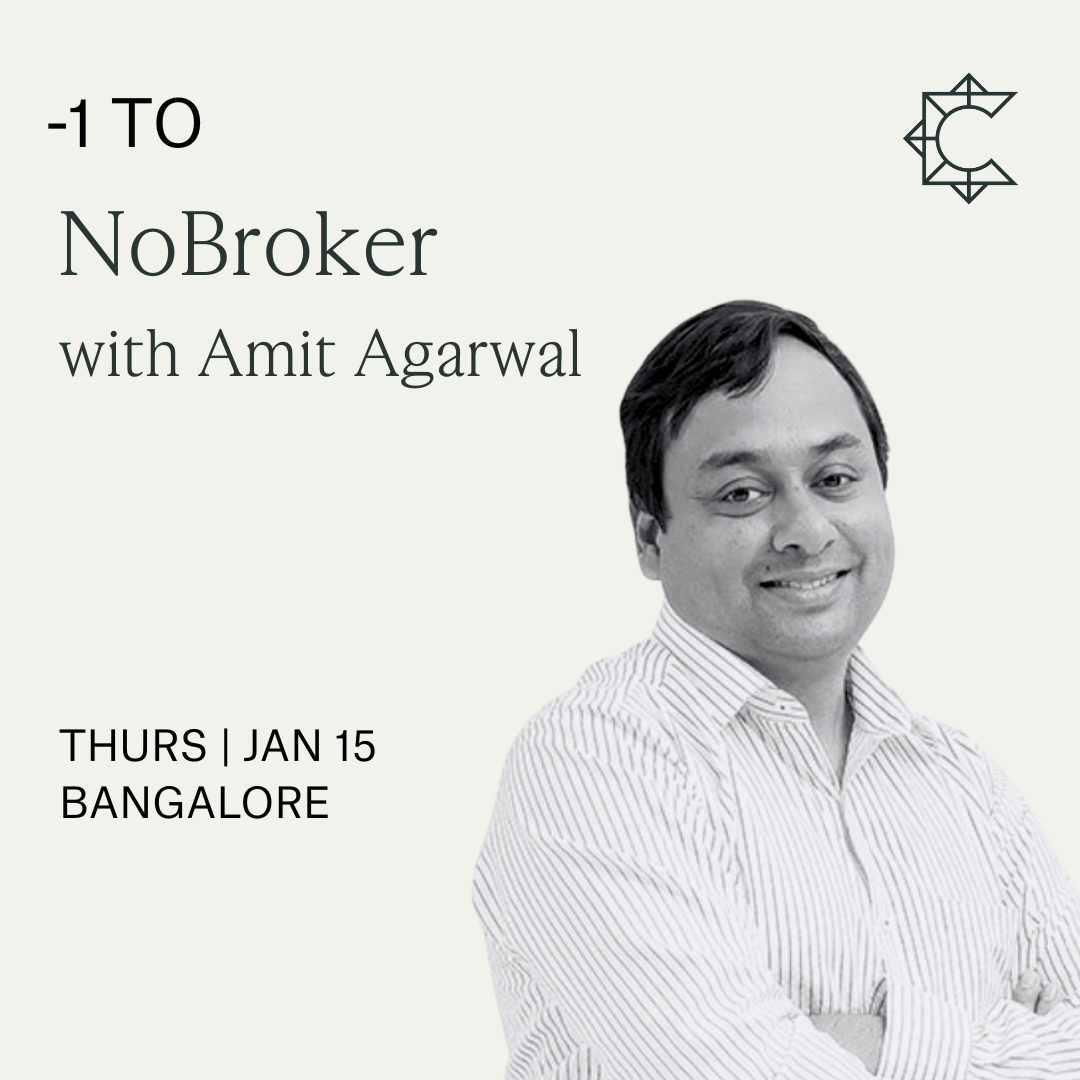 -1 to NoBroker with Amit Agarwal | South Park Commons (BLR)