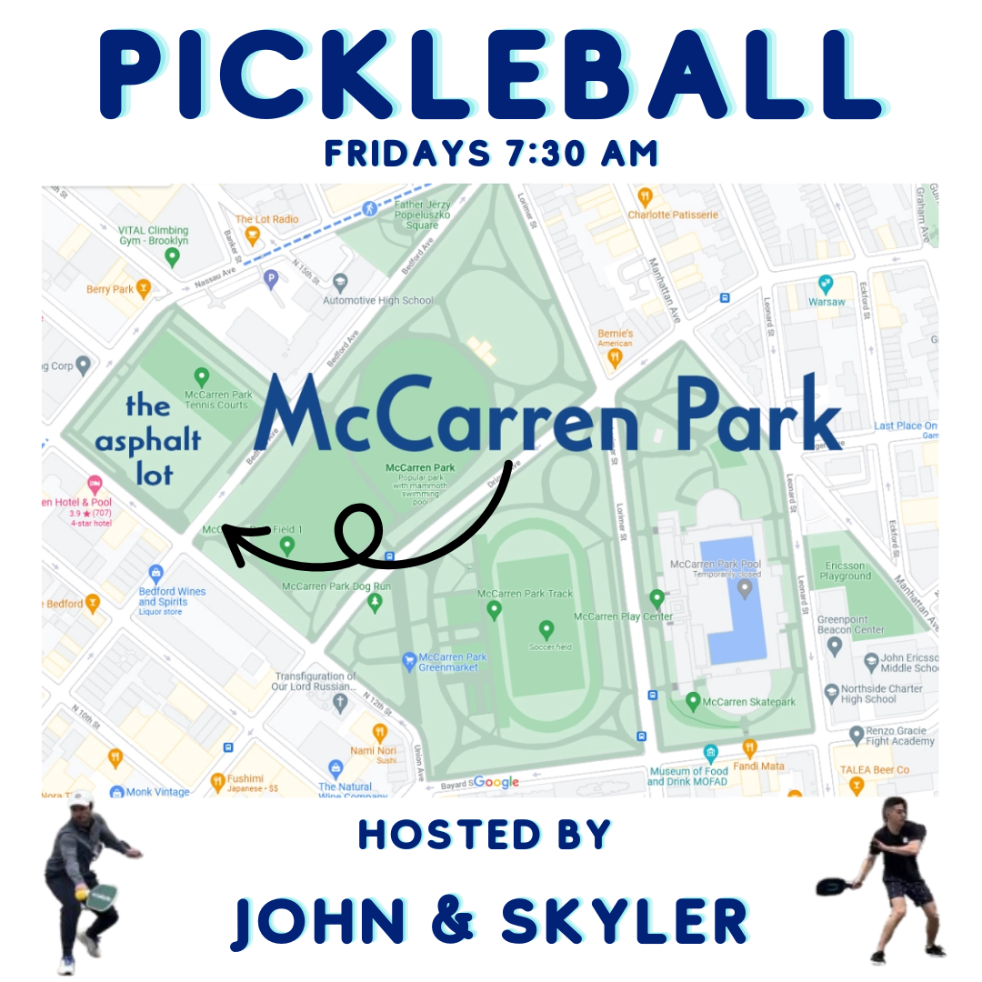 Cover art for #Tech Pickleball NYC — McCarren Park Tennis Courts