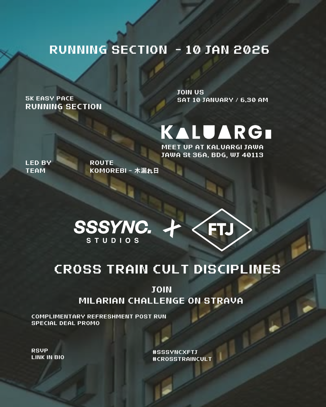 RUNNING SECTION SSSYNC X KALUARGI - MILARIAN CHALLENGE
