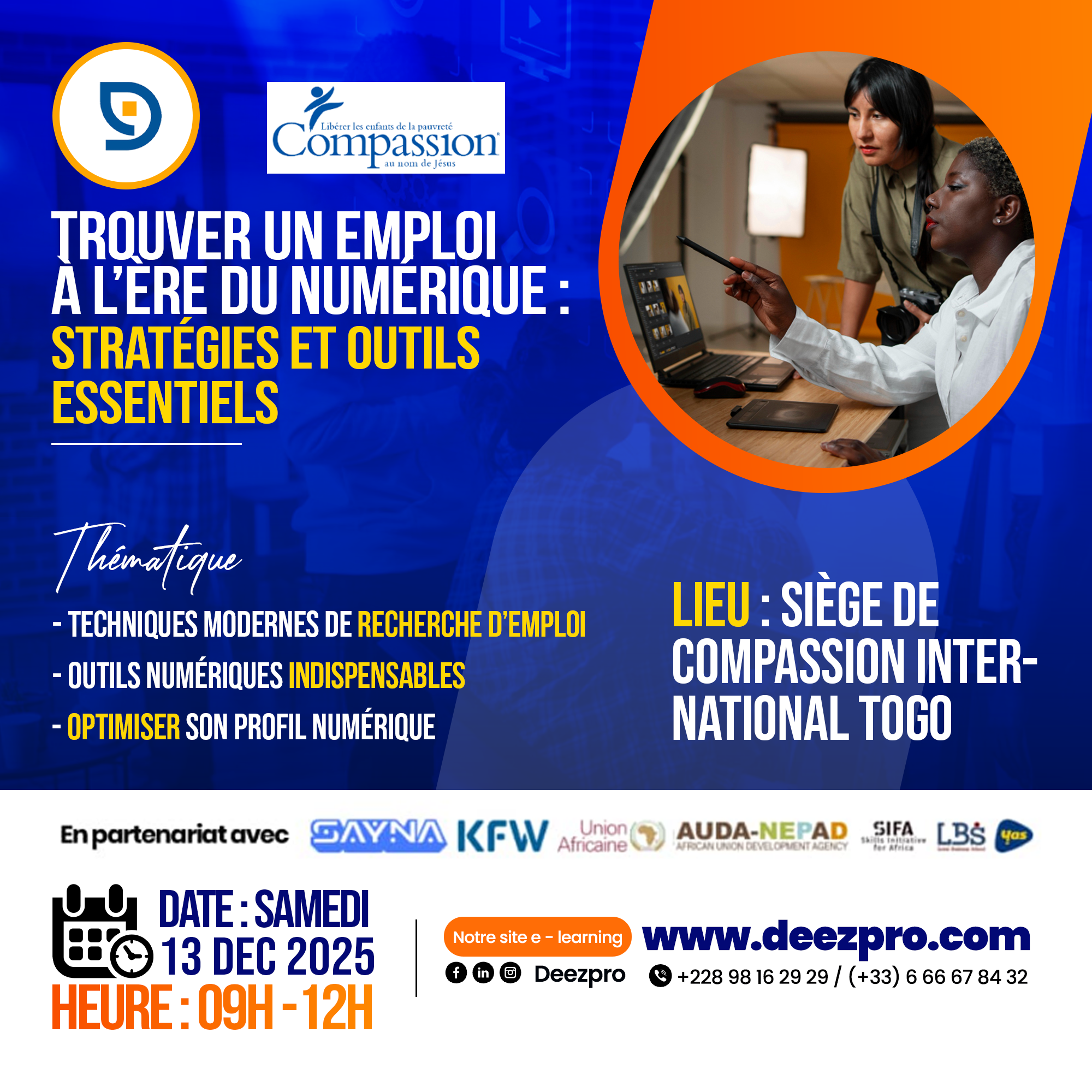 DEEZPRO & SAYNA | Session : Trouver un emploi à lère du numérique - Stratégies et outils essentiels