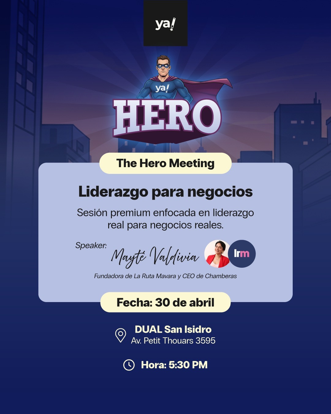 Hero program (Solo con invitación): Liderazgo para Negocios