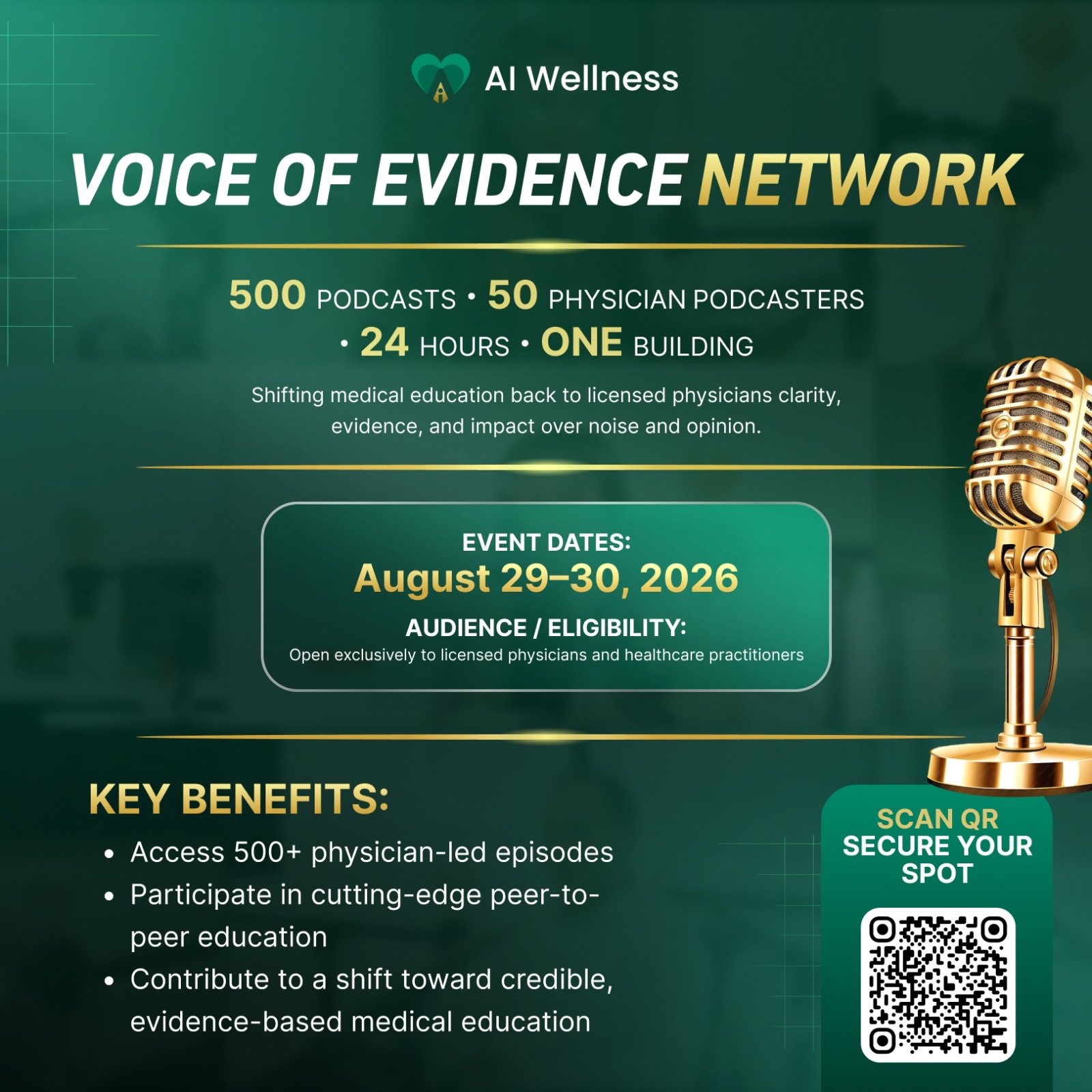 AI Wellness host sets new record for most podcast episodes recorded and published in 24 hours- A world-first medical media record!