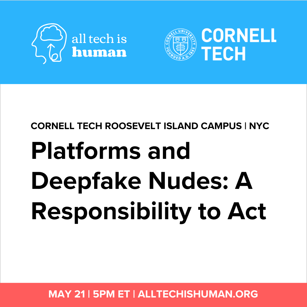 Platforms and Deepfake Nudes: A Responsibility to Act