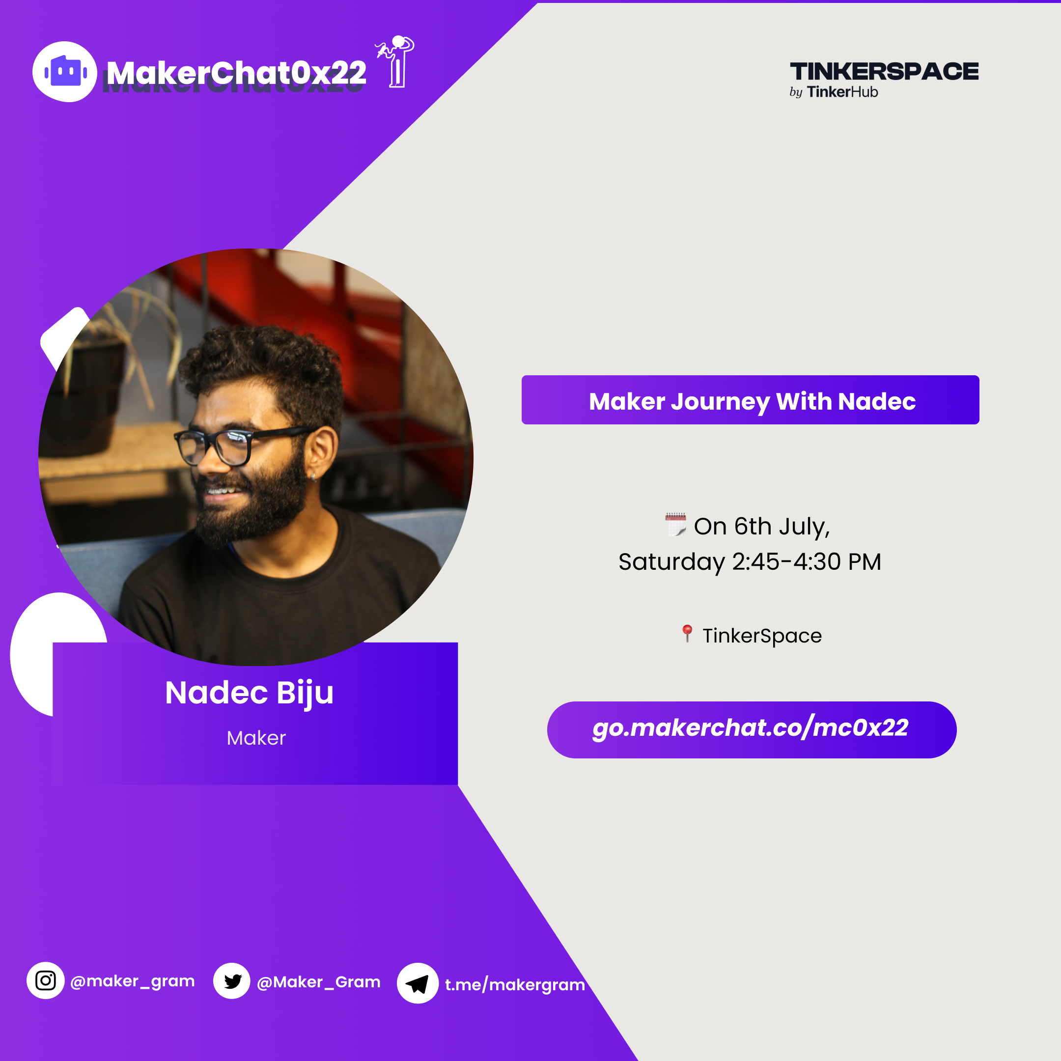 MakerChat0x22: Maker Journey with Nadec