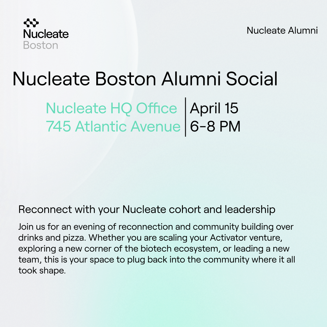 Nucleate Boston Alumni Social