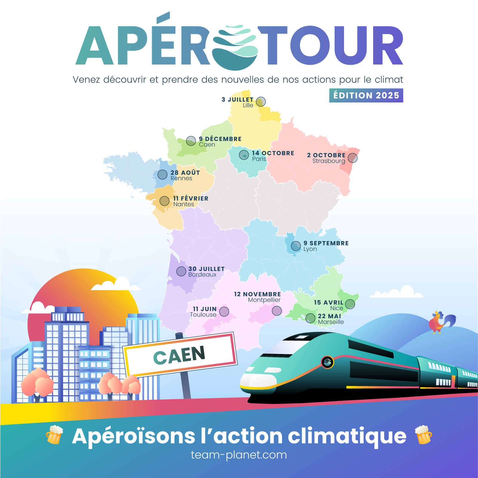 Team for the Planet est à Caen ! (ApéroTour 2025)